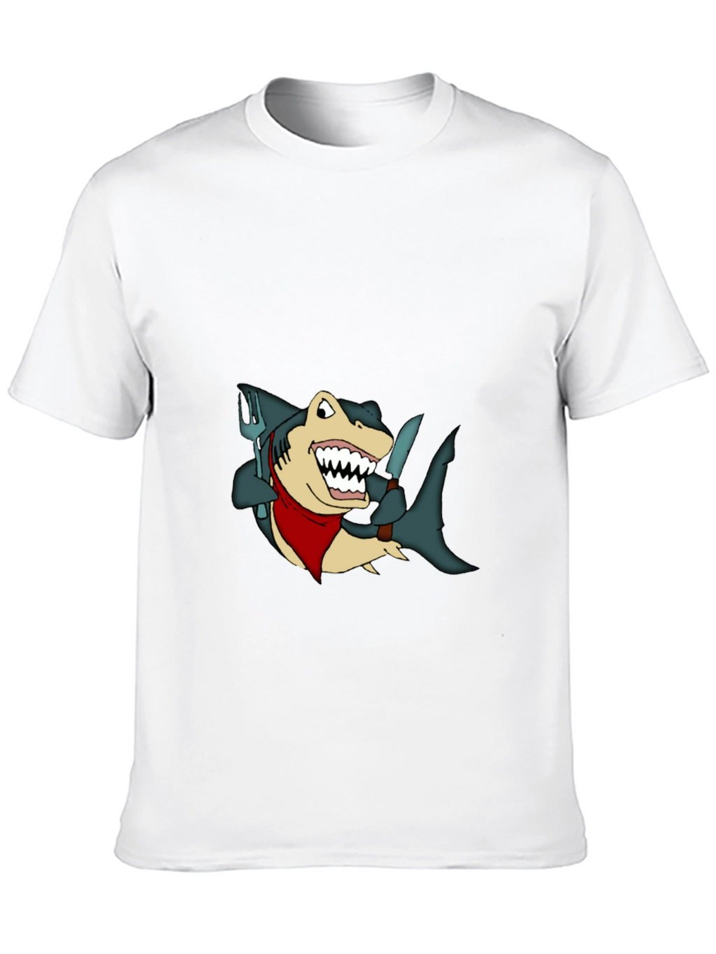 Shark Chef T-Shirt - Funny Cartoon Tee