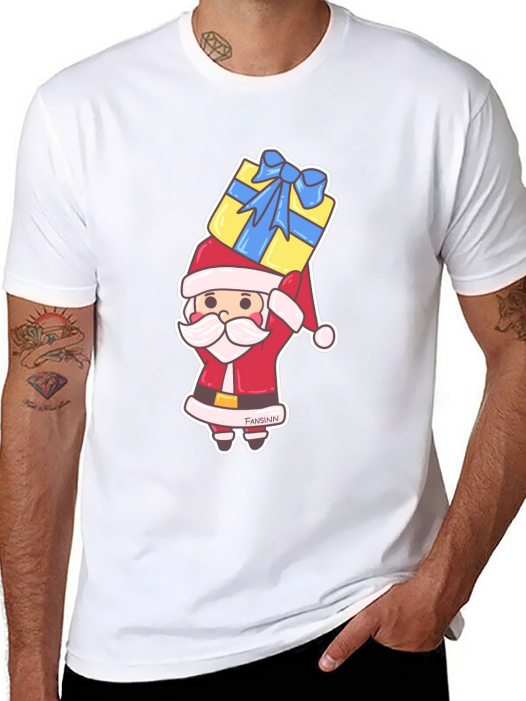 Festive Santa Gift T-Shirt