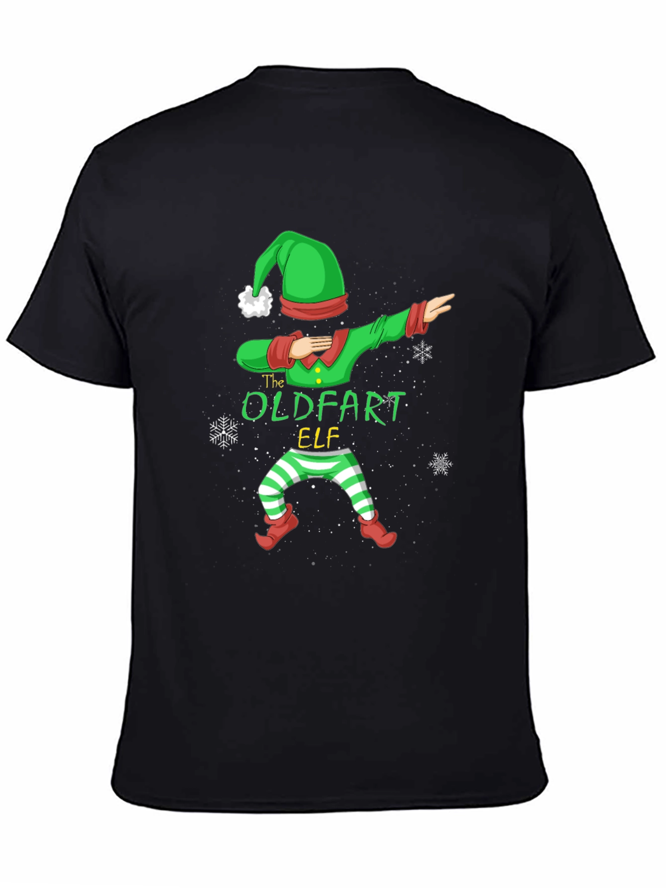 The Oldfart Elf Dabbing Christmas T-Shirt