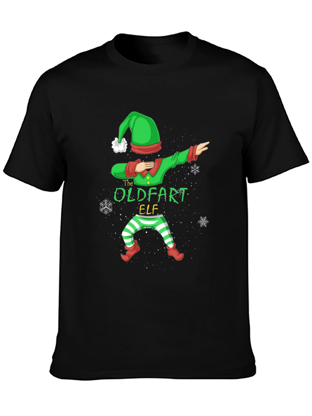 The Oldfart Elf Dabbing Christmas T-Shirt