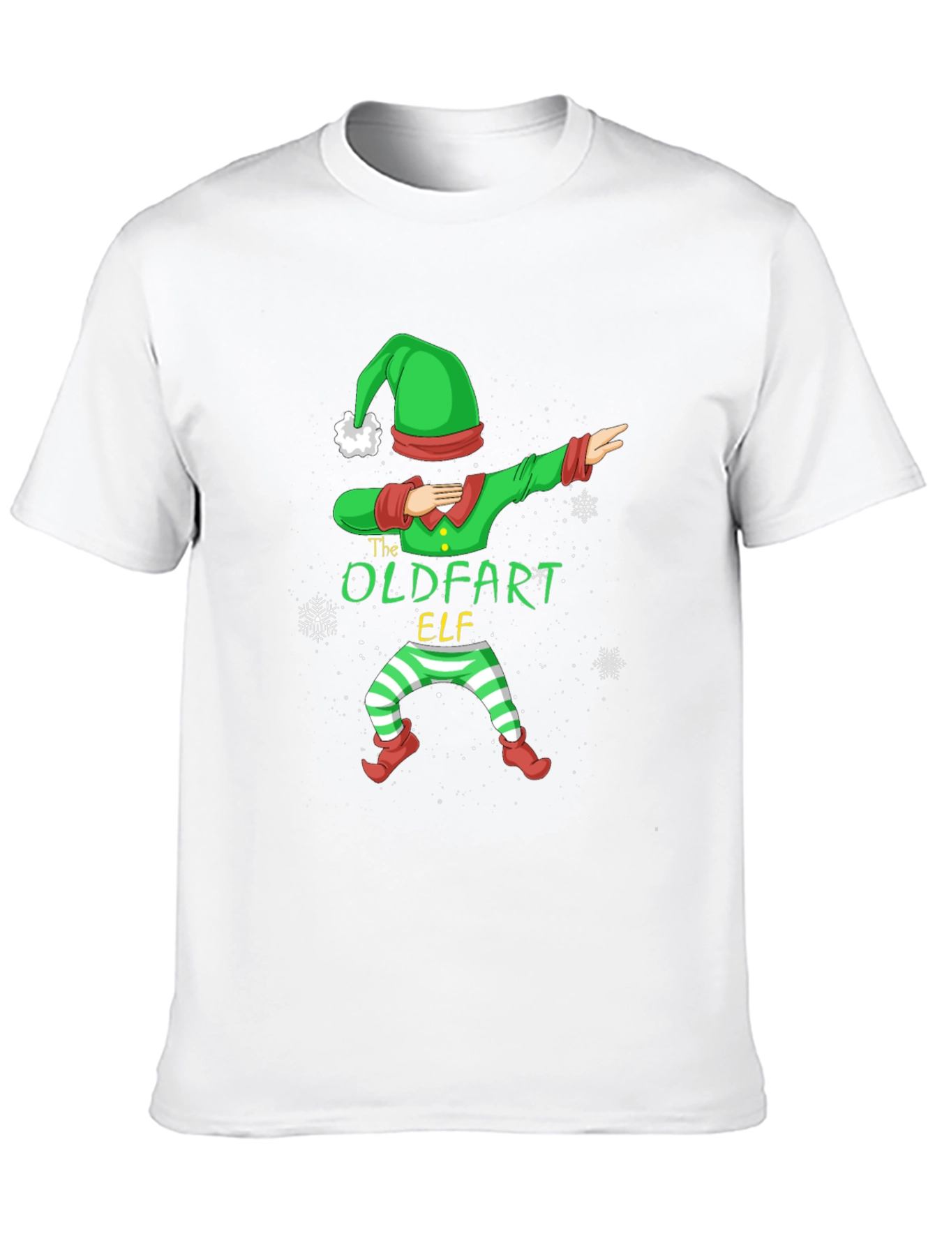 The Oldfart Elf Dabbing Christmas T-Shirt