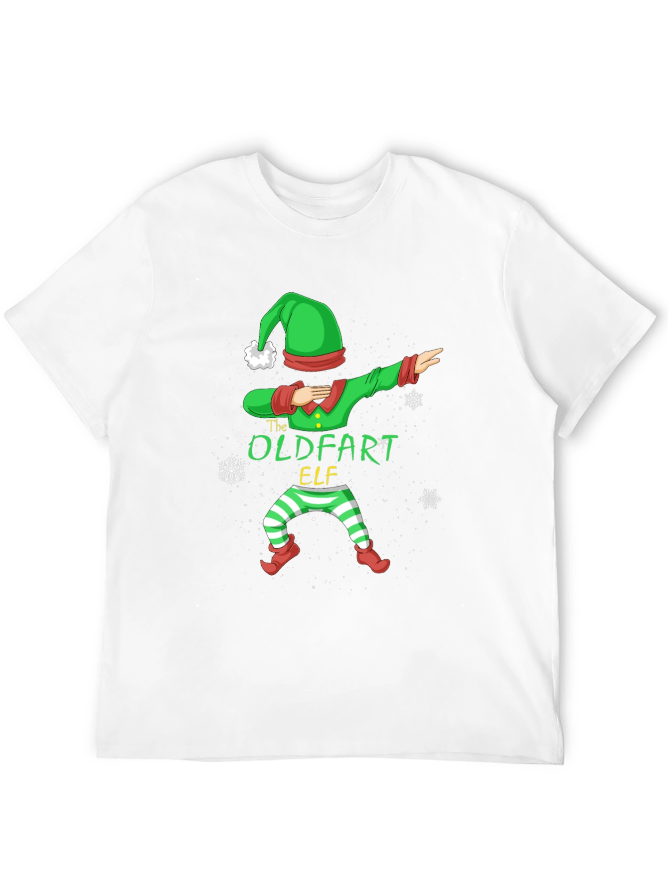 The Oldfart Elf Dabbing Christmas T-Shirt