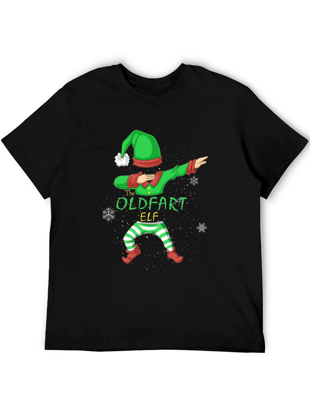The Oldfart Elf Dabbing Christmas T-Shirt