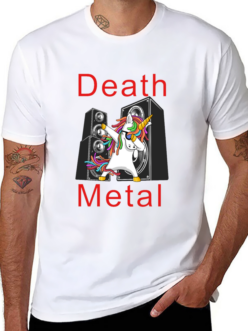 Death Metal Unicorn T-Shirt: Dab Dance
