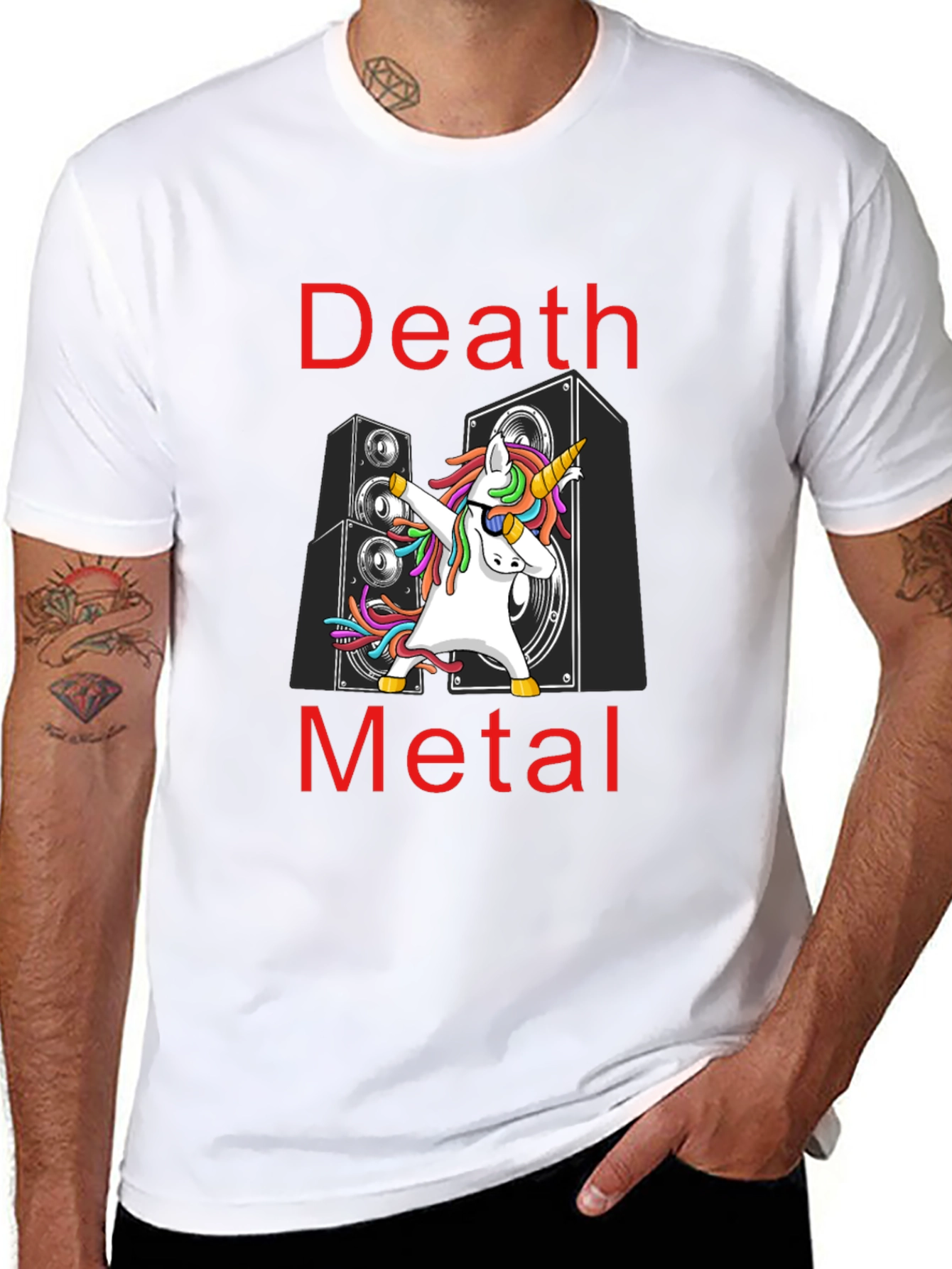 Death Metal Unicorn T-Shirt: Dab Dance