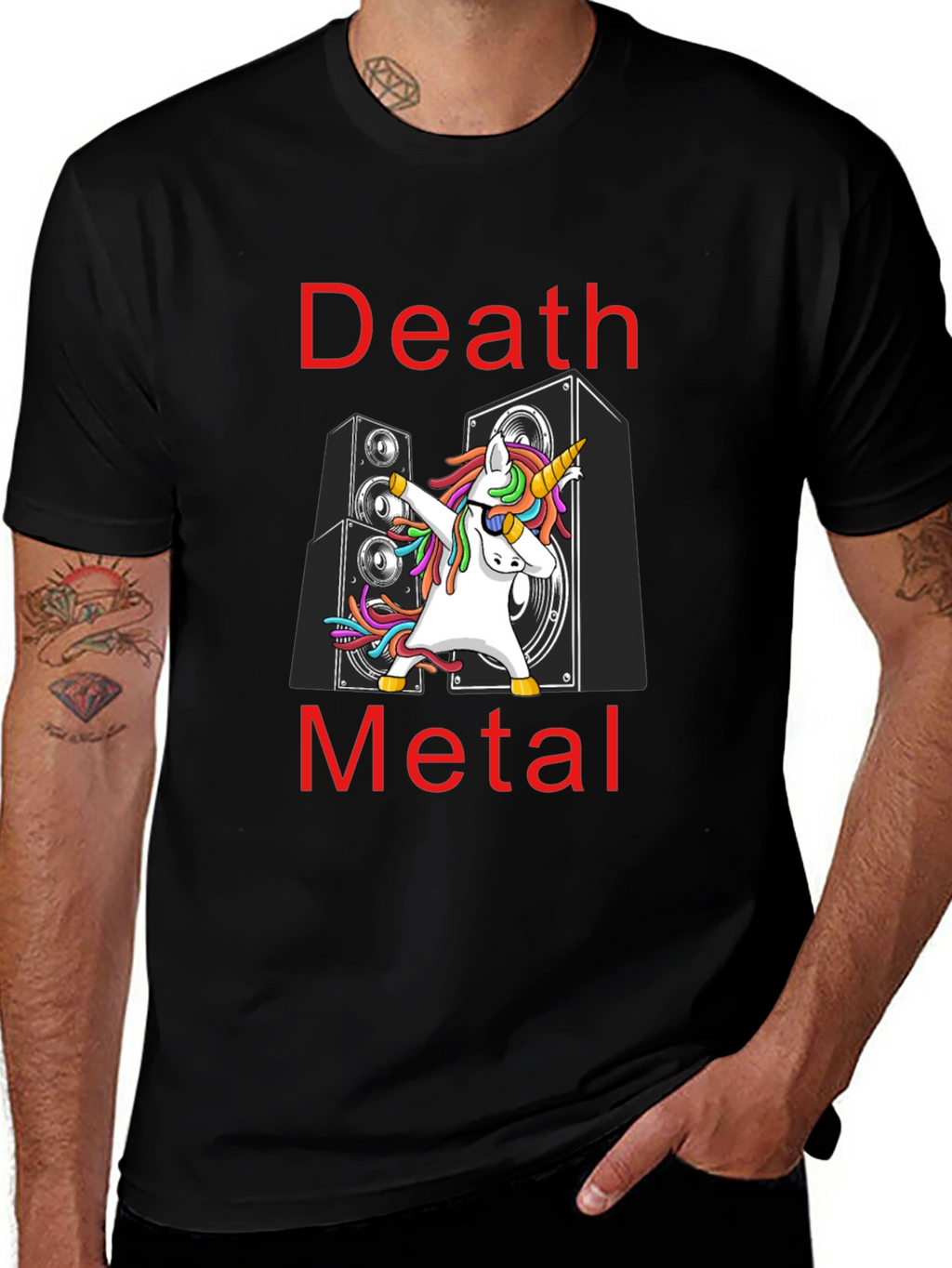 Death Metal Unicorn T-Shirt: Dab Dance
