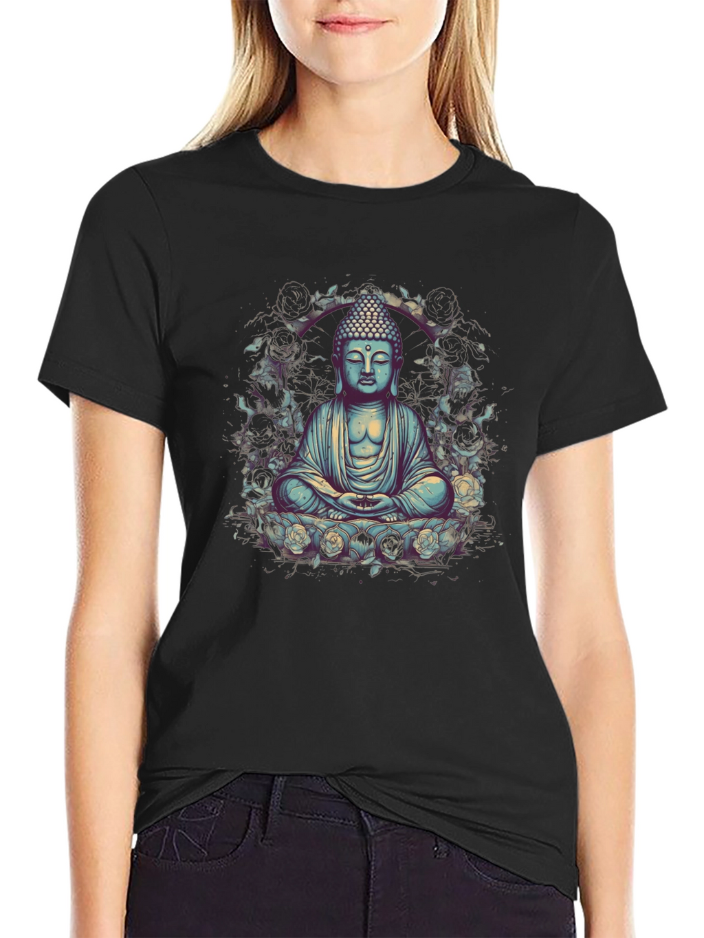 Buddha Graphic Tee - Serene Spiritual Style