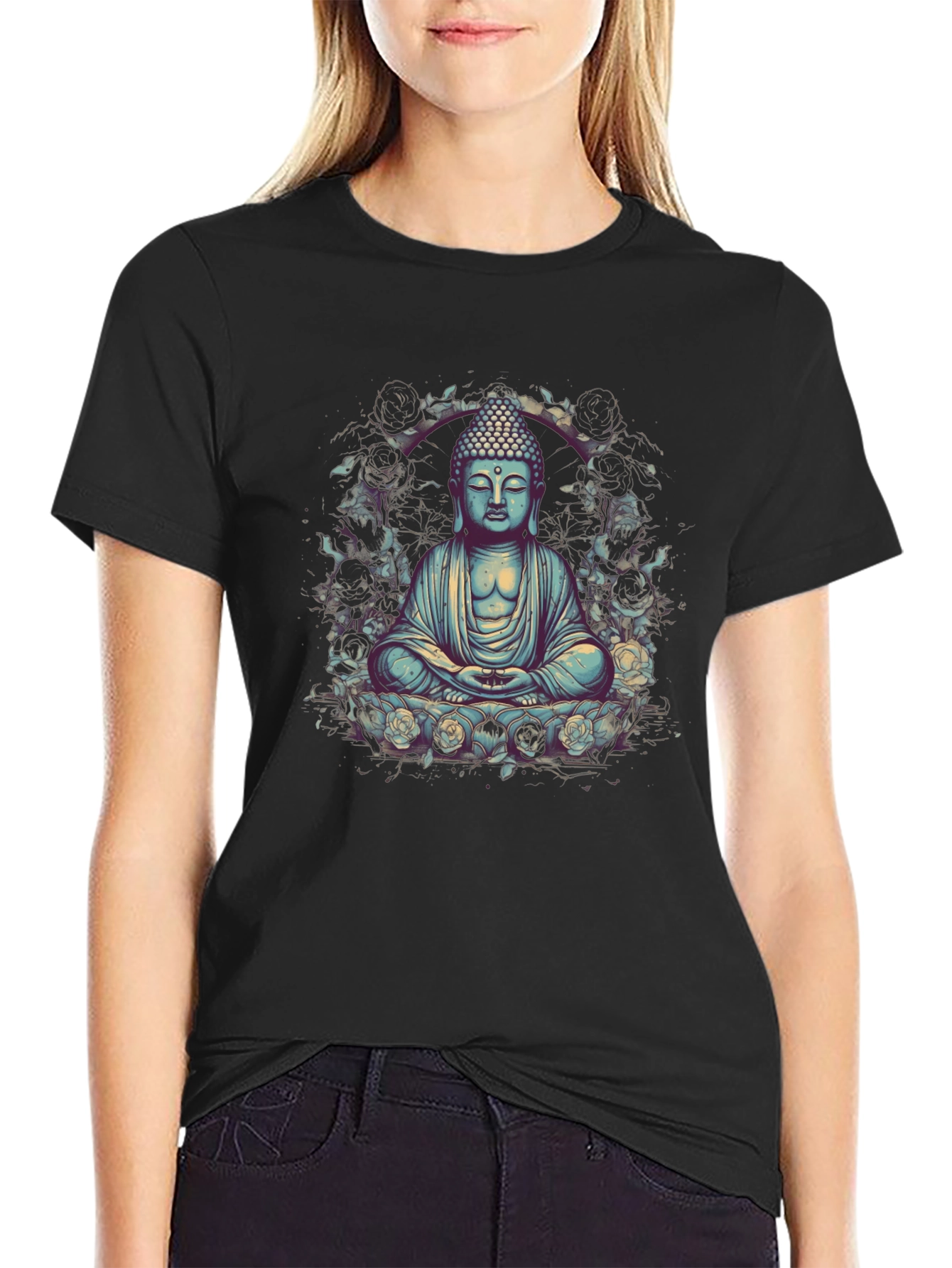 Buddha Graphic Tee - Serene Spiritual Style