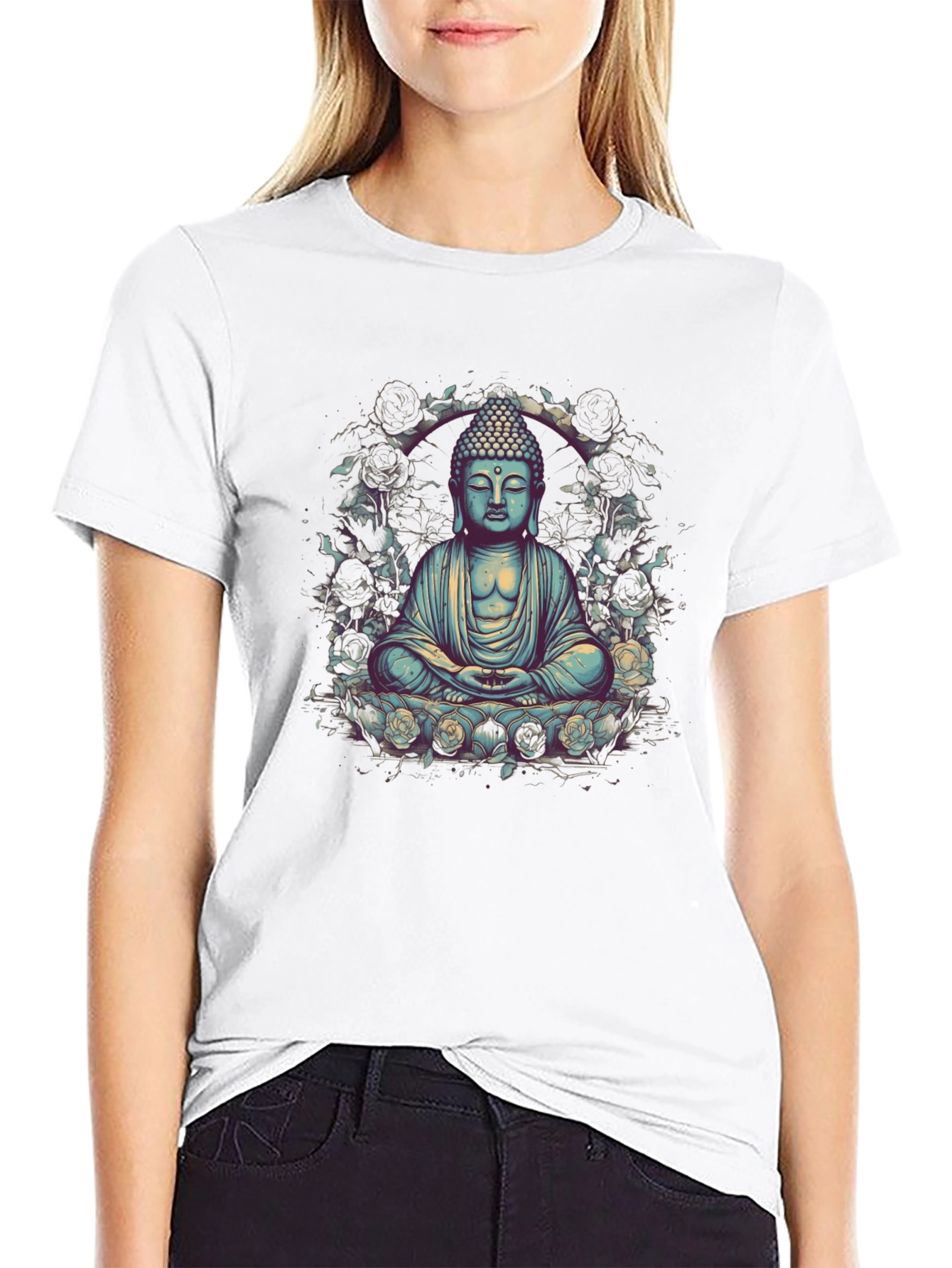 Buddha Graphic Tee - Serene Spiritual Style