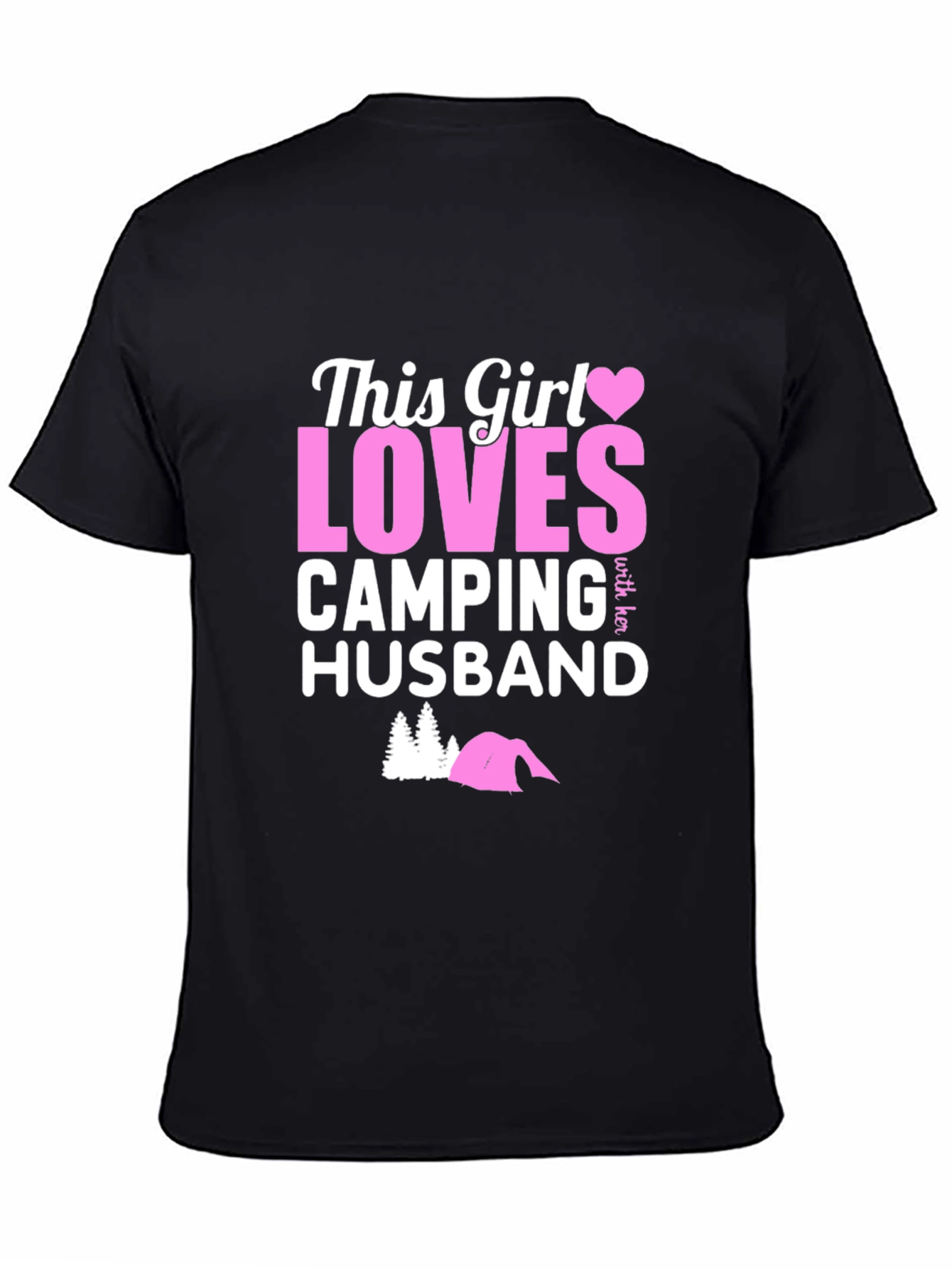 This Girl Loves Camping Husband T-Shirt