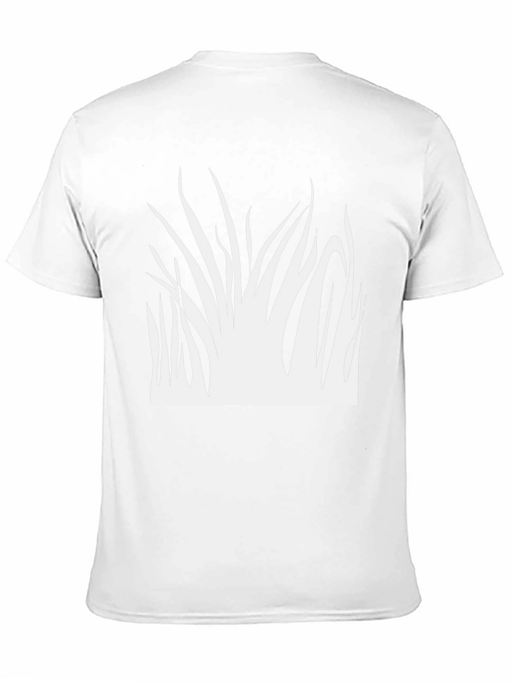 Abstract Grass Graphic Black T-Shirt