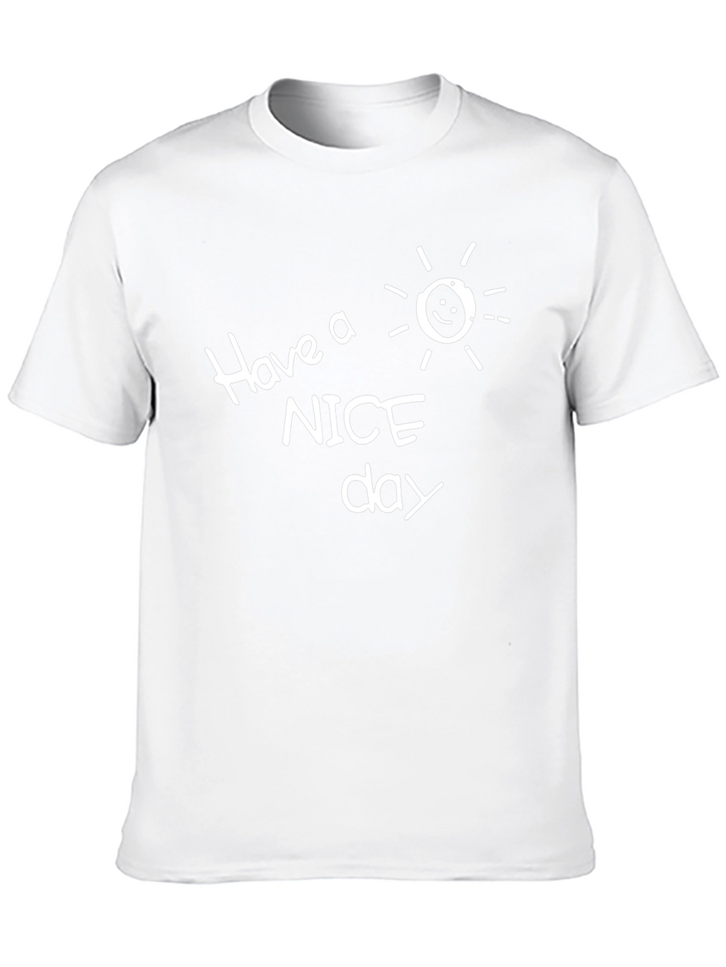 Have a Nice Day Black Graphic T-Shirt