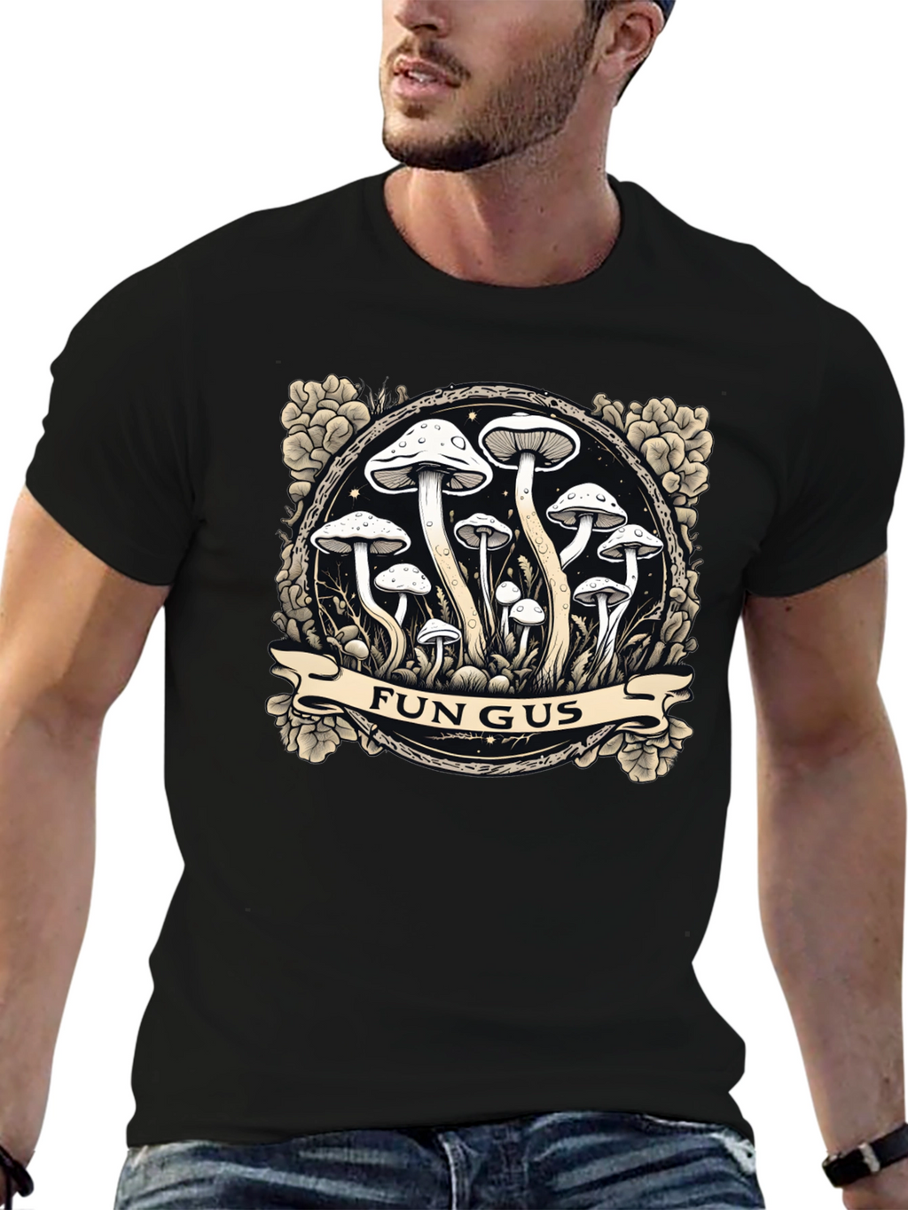 Fungus Graphic Tee - Unique Mushroom Design