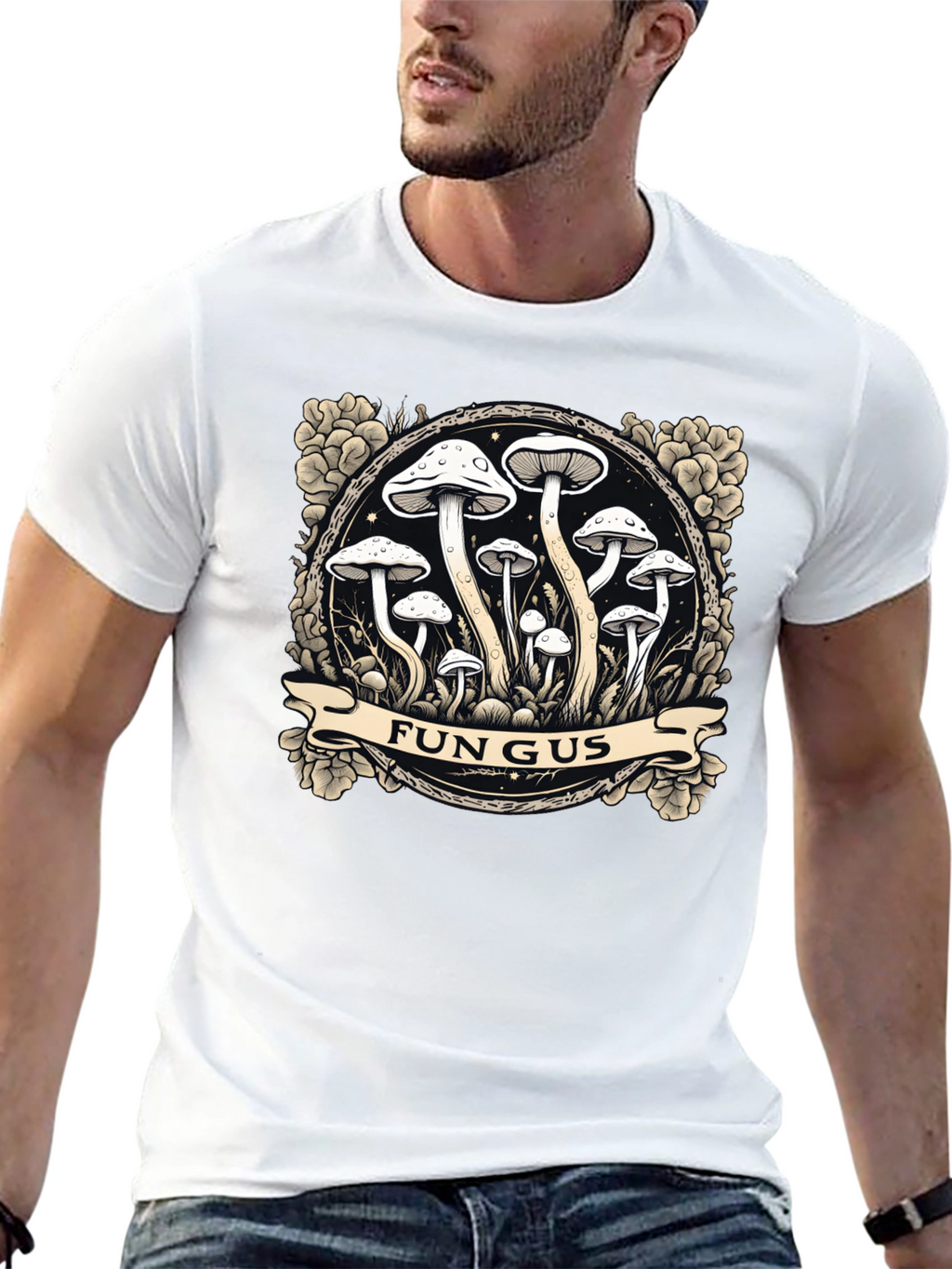Fungus Graphic Tee - Unique Mushroom Design