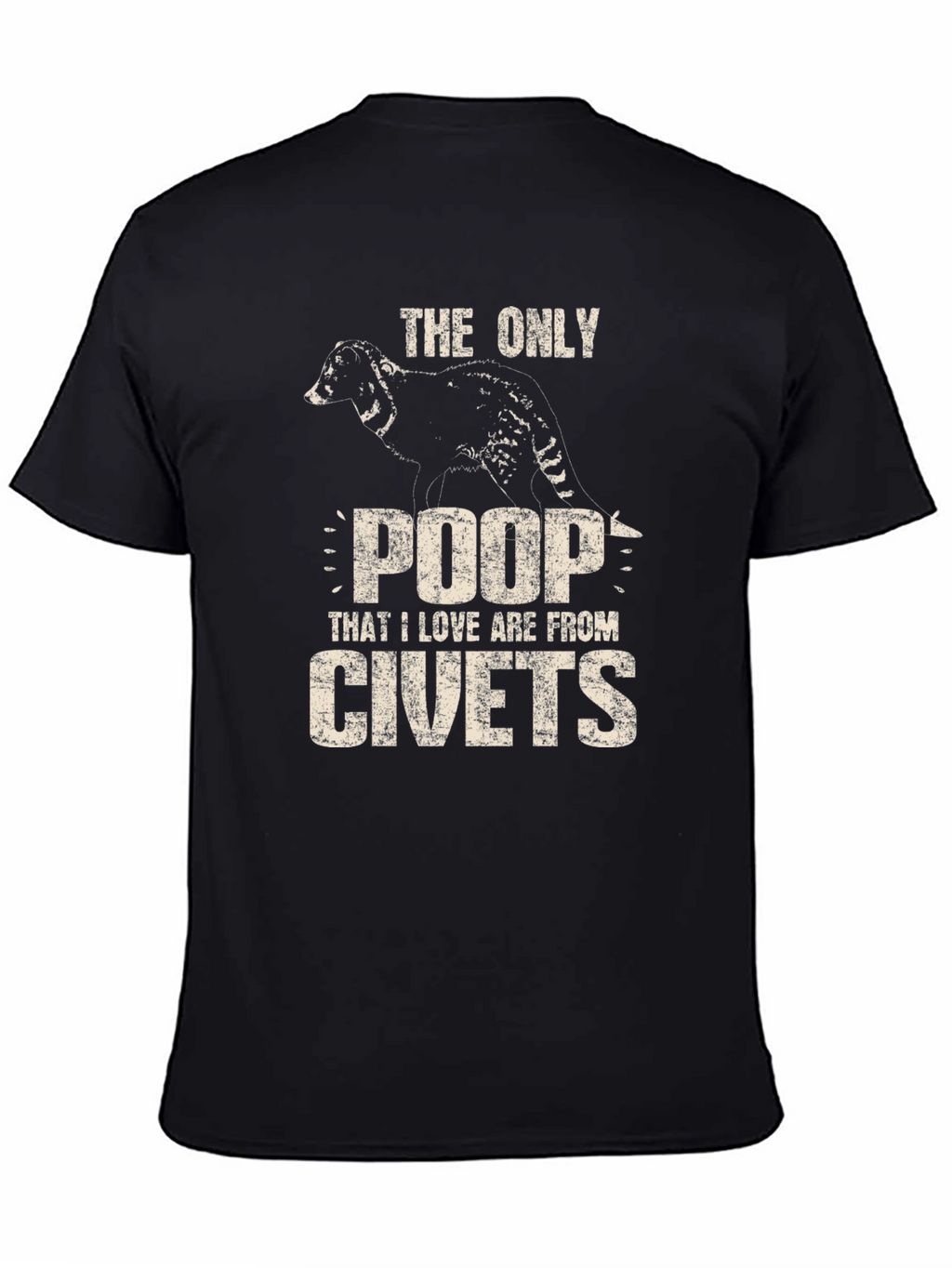 Civet Poop T-Shirt - Novelty Graphic Tee