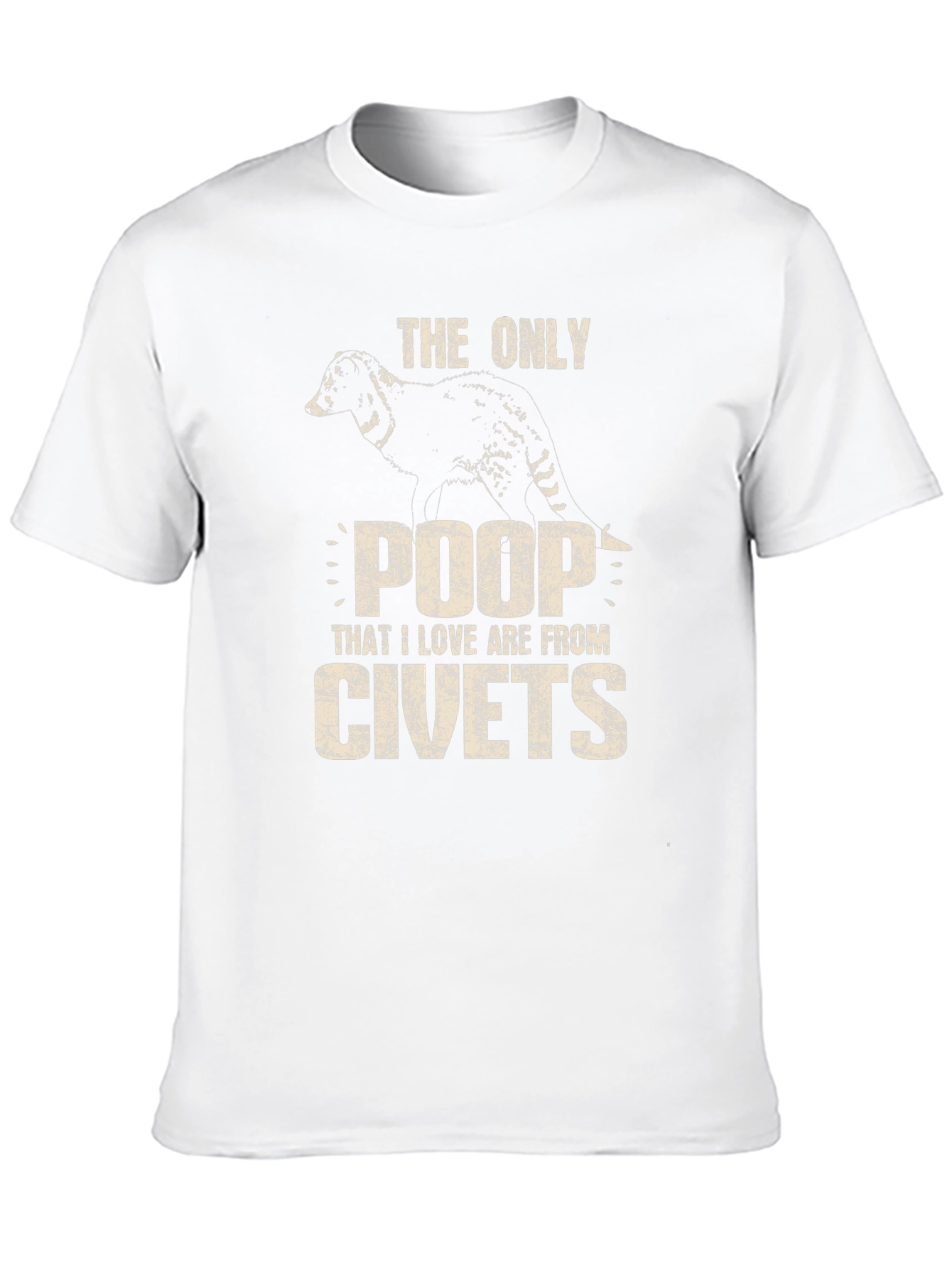 Civet Poop T-Shirt - Novelty Graphic Tee