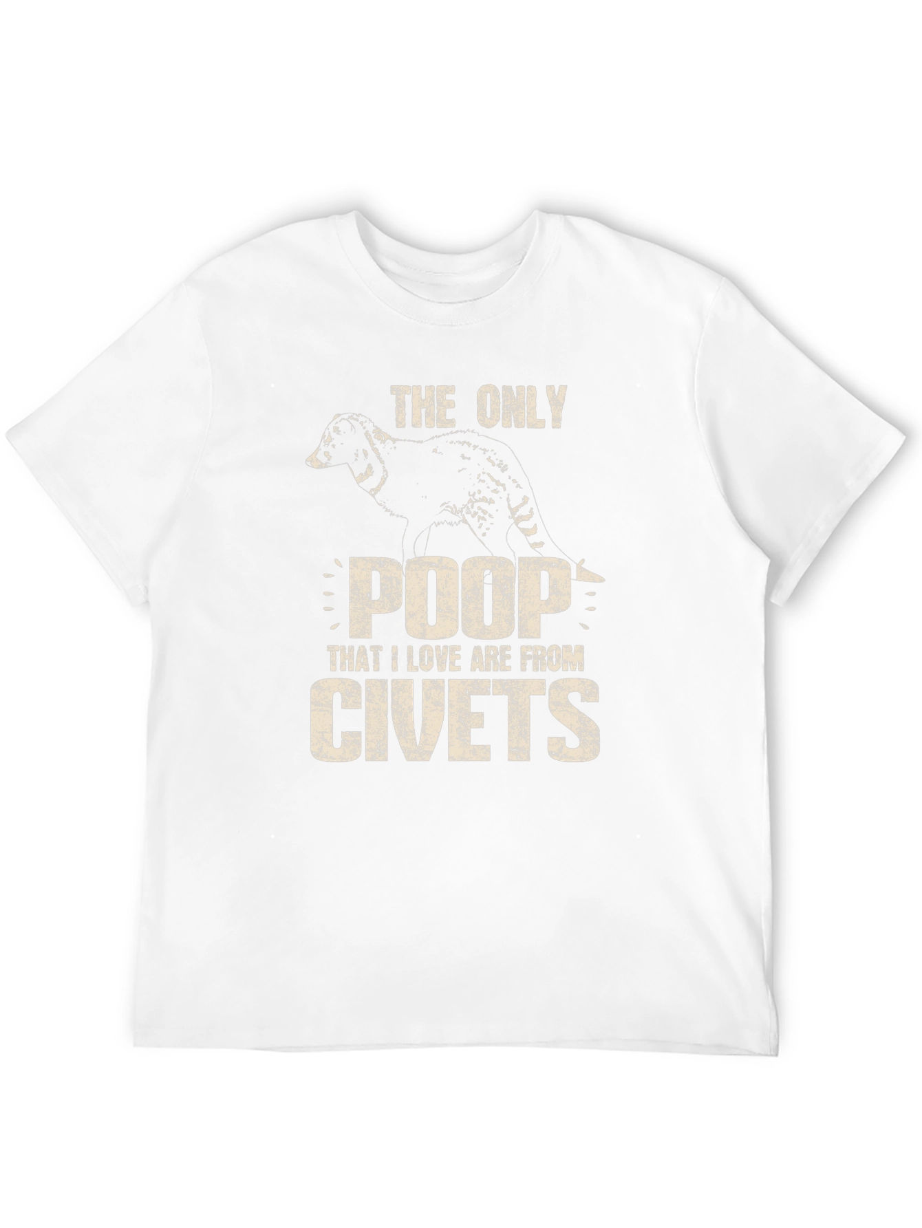 Civet Poop T-Shirt - Novelty Graphic Tee