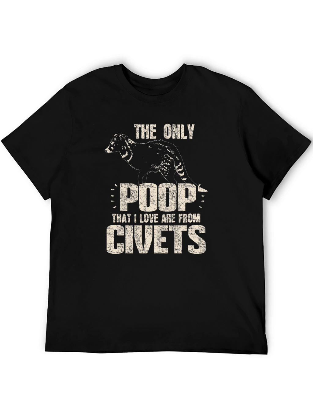 Civet Poop T-Shirt - Novelty Graphic Tee