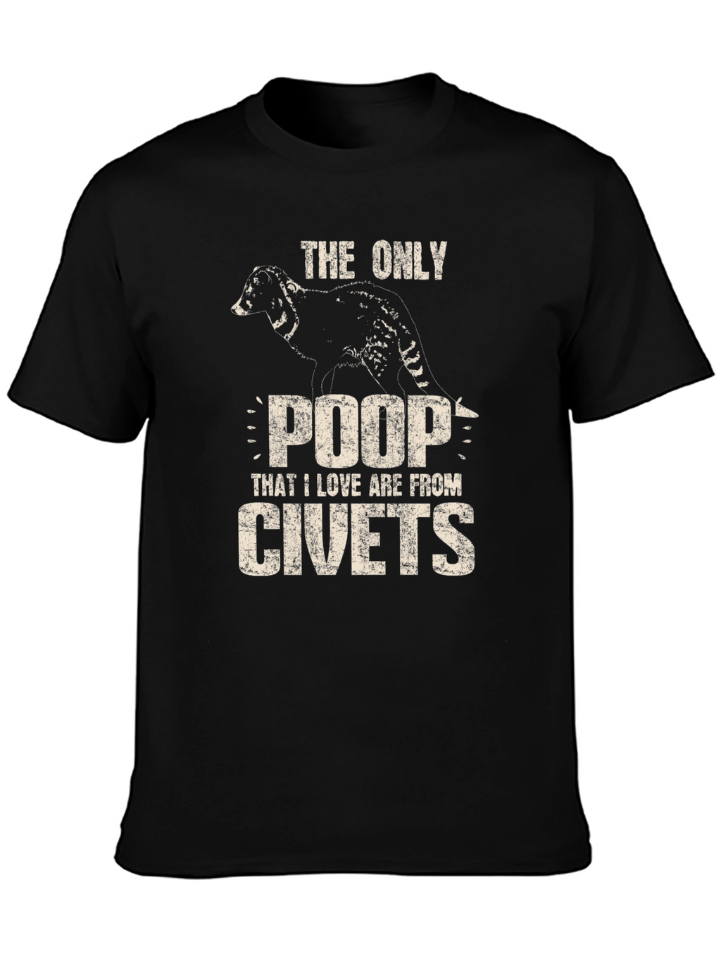 Civet Poop T-Shirt - Novelty Graphic Tee