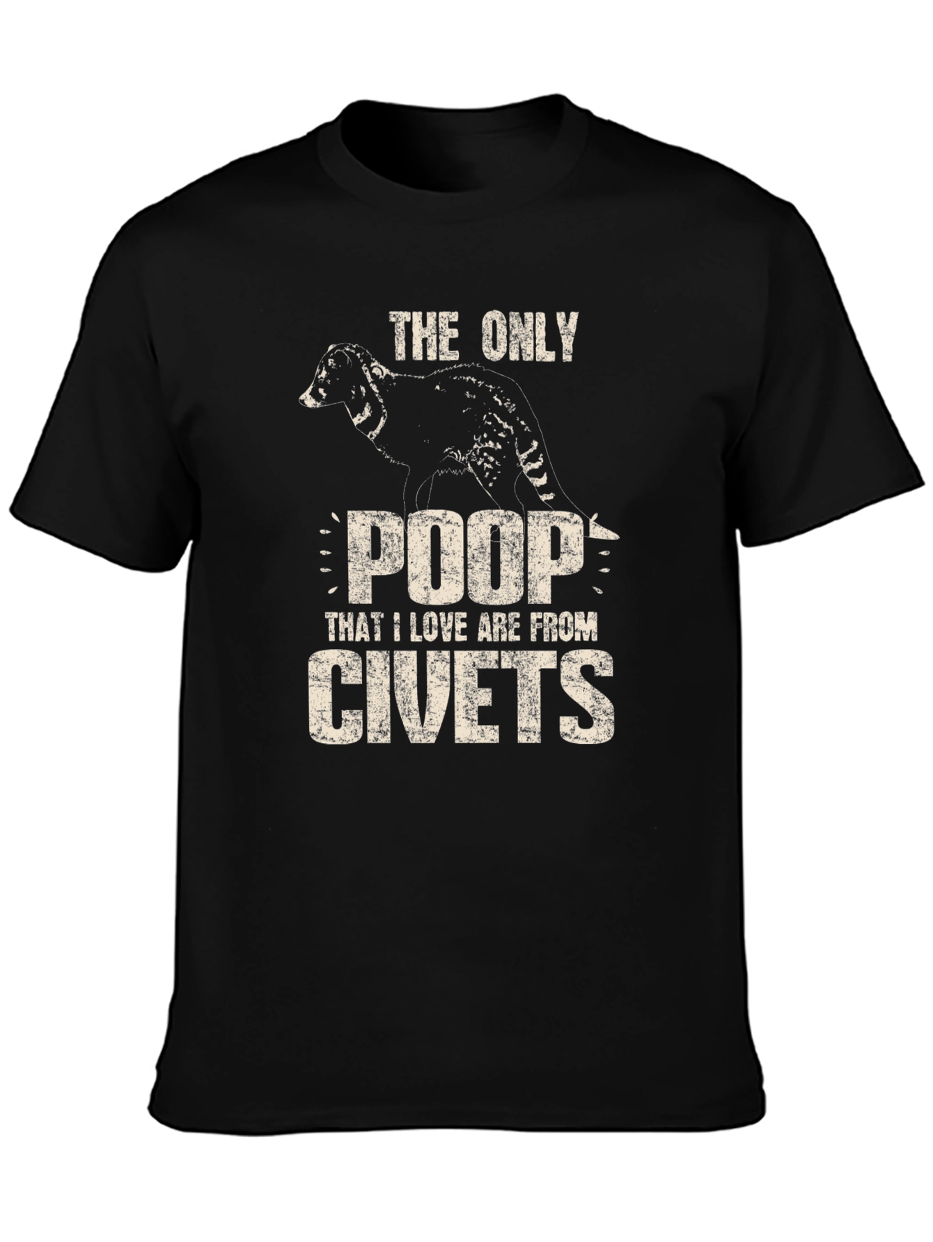 Civet Poop T-Shirt - Novelty Graphic Tee