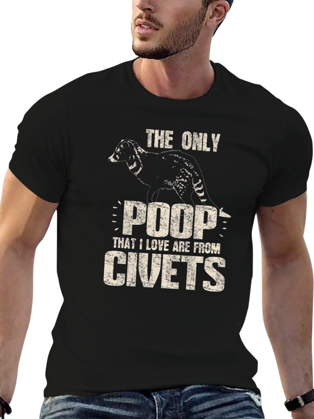 Civet Poop T-Shirt - Novelty Graphic Tee