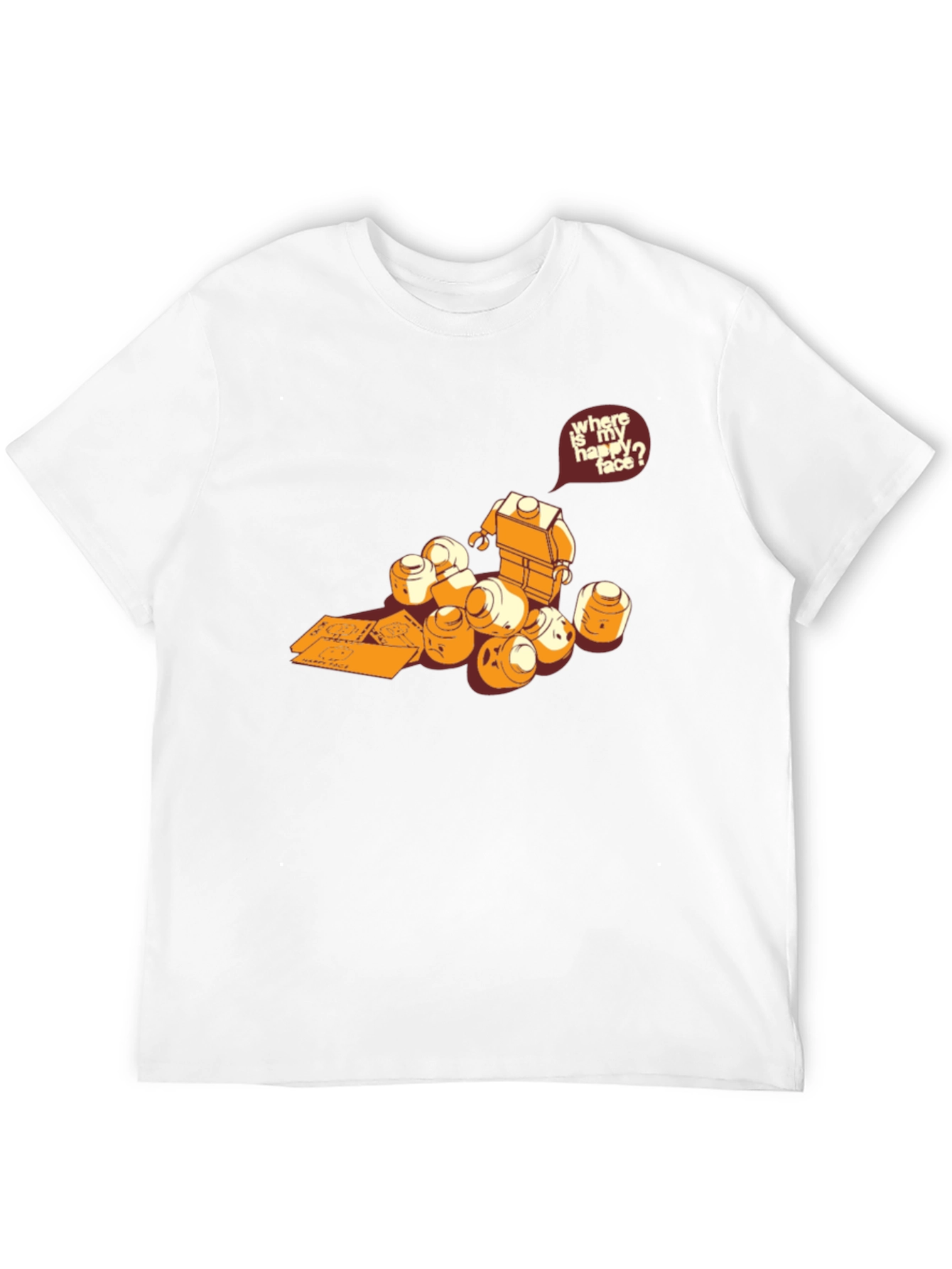 Lego Head Hunt T-Shirt - Find Your Happy Face