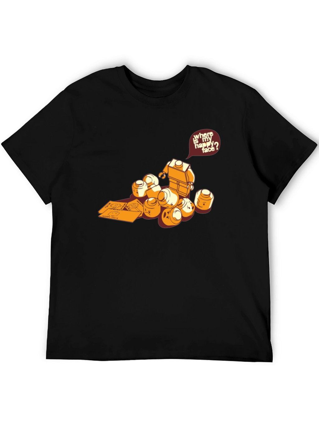 Lego Head Hunt T-Shirt - Find Your Happy Face