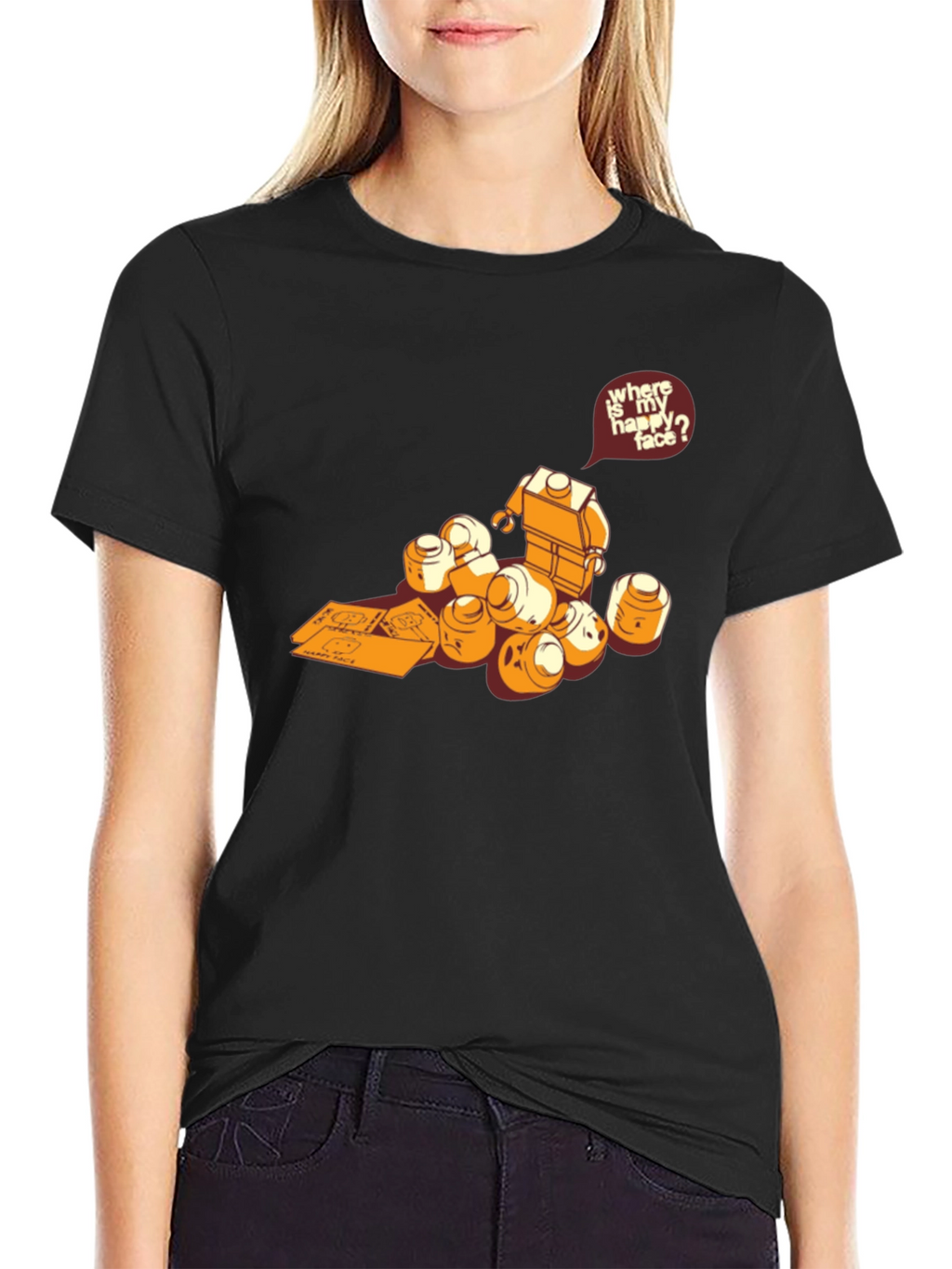 Lego Head Hunt T-Shirt - Find Your Happy Face