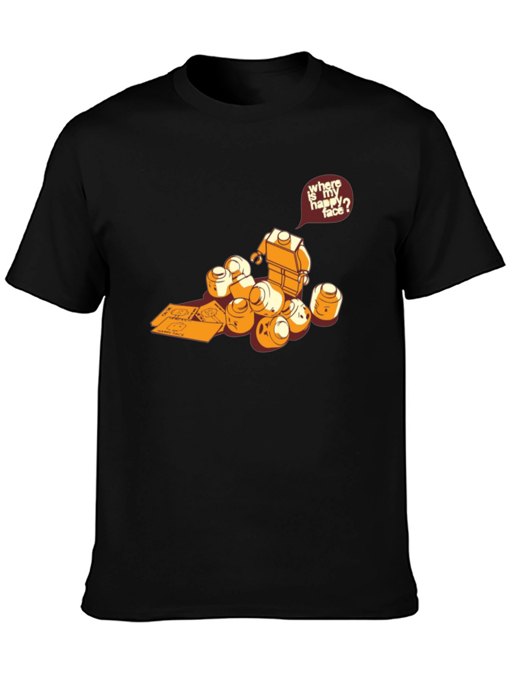 Lego Head Hunt T-Shirt - Find Your Happy Face