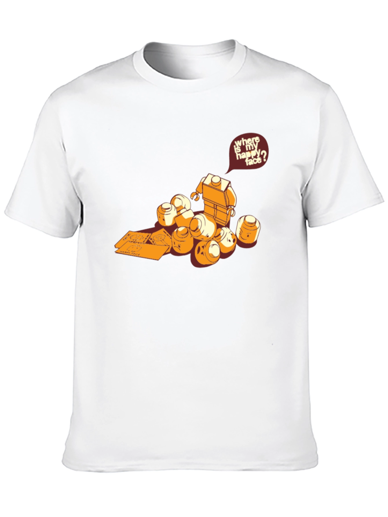 Lego Head Hunt T-Shirt - Find Your Happy Face