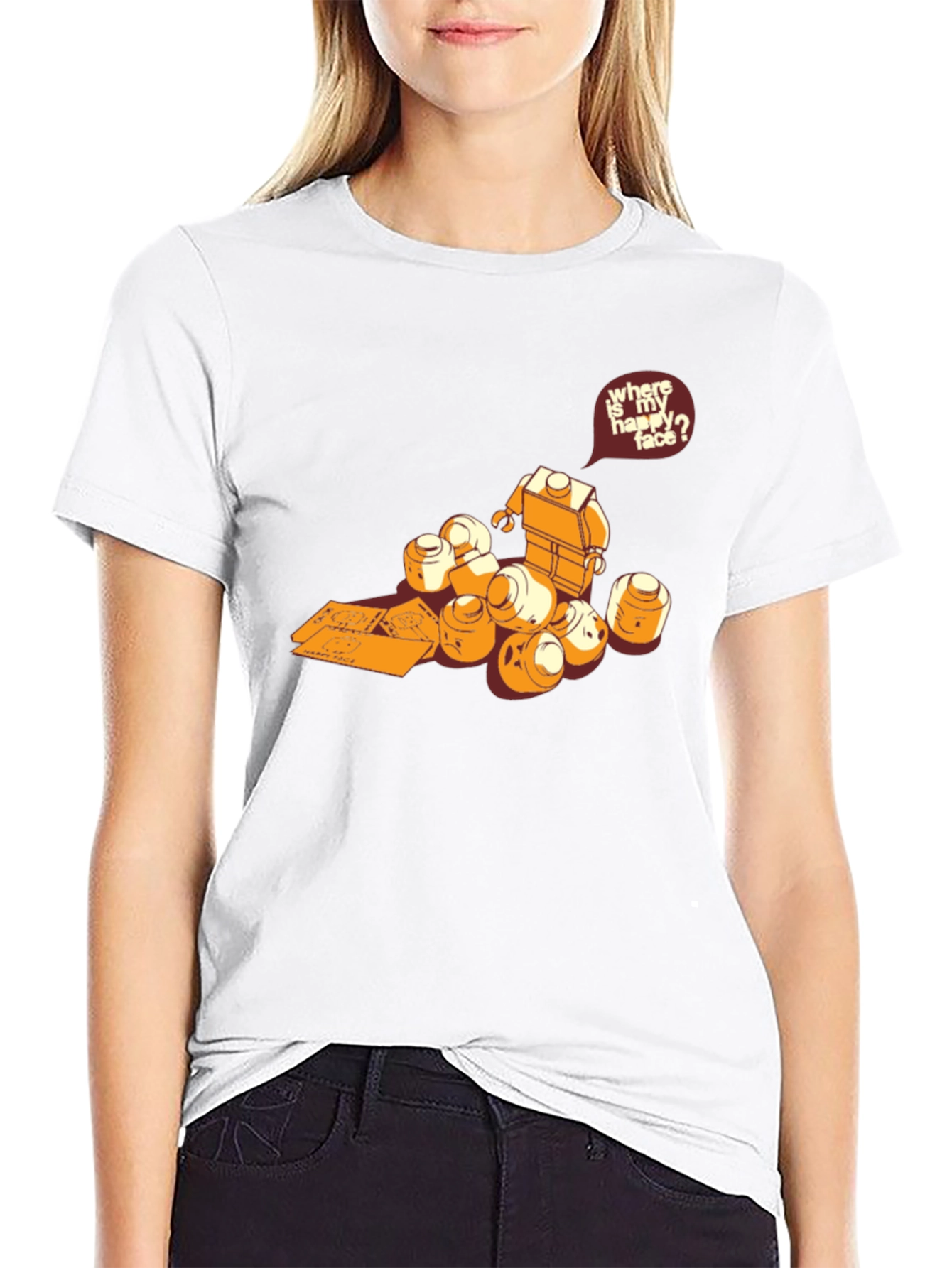 Lego Head Hunt T-Shirt - Find Your Happy Face