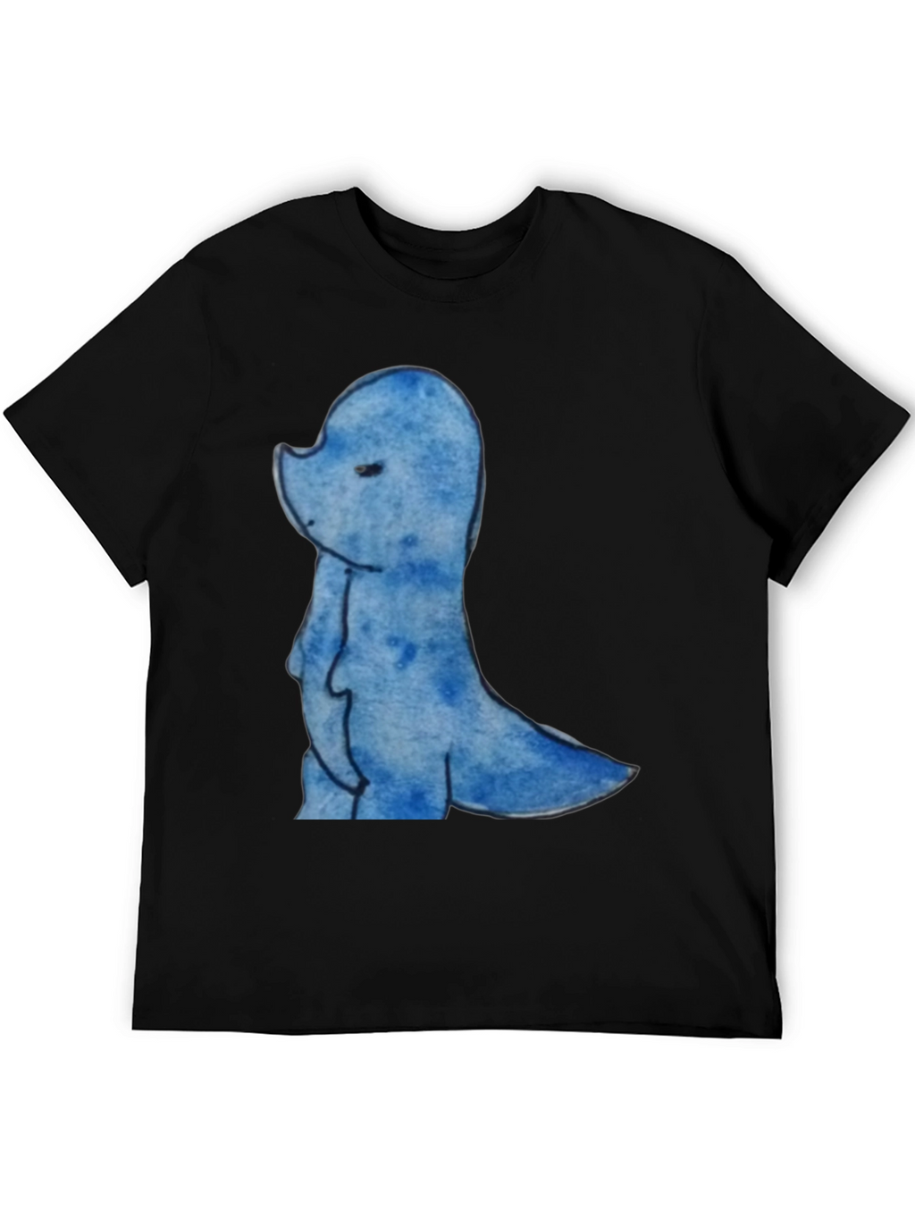 Blue Dino Graphic Tee - Casual Comfort