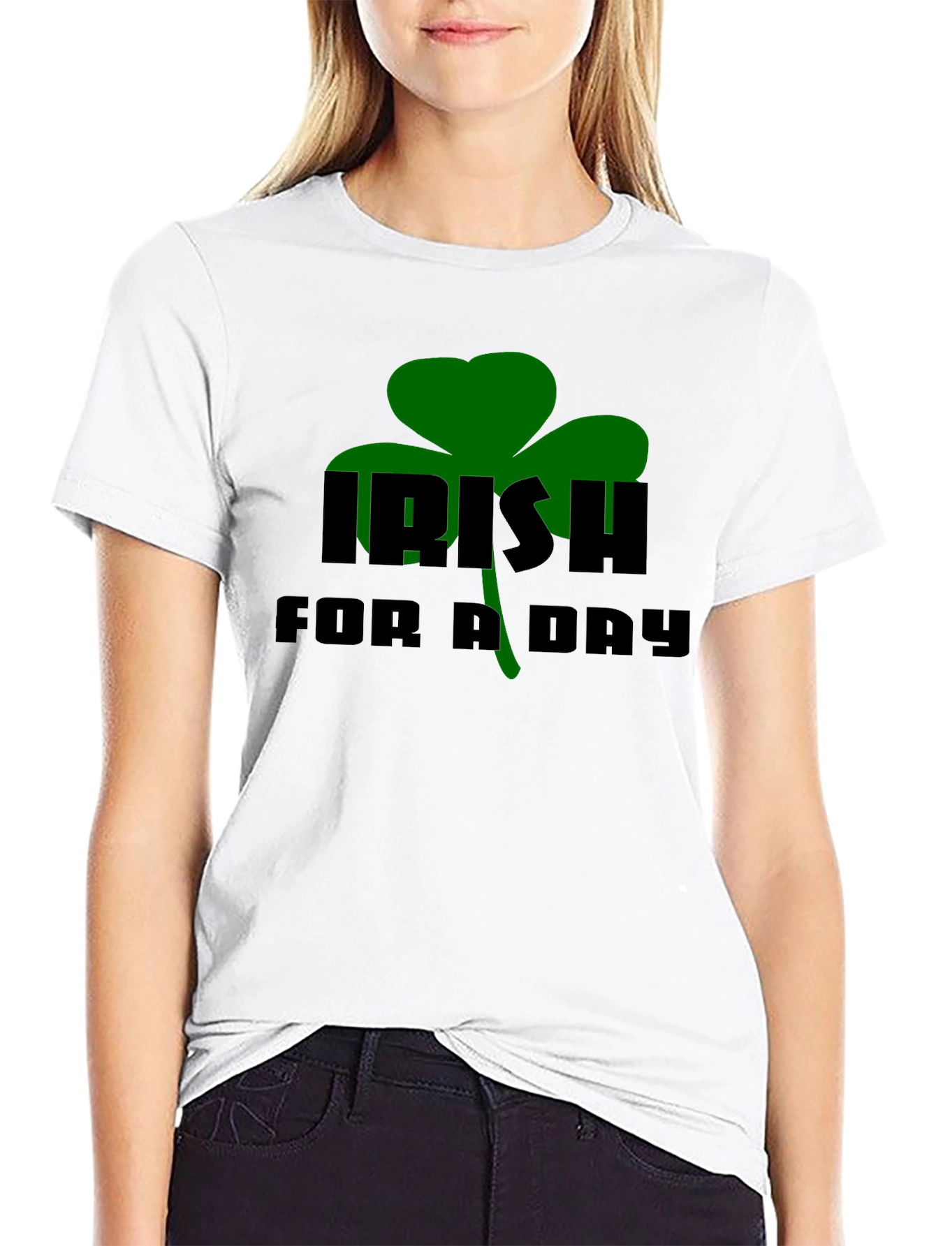 Irish For A Day Black T-Shirt