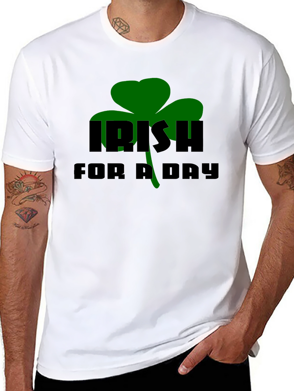 Irish For A Day Black T-Shirt