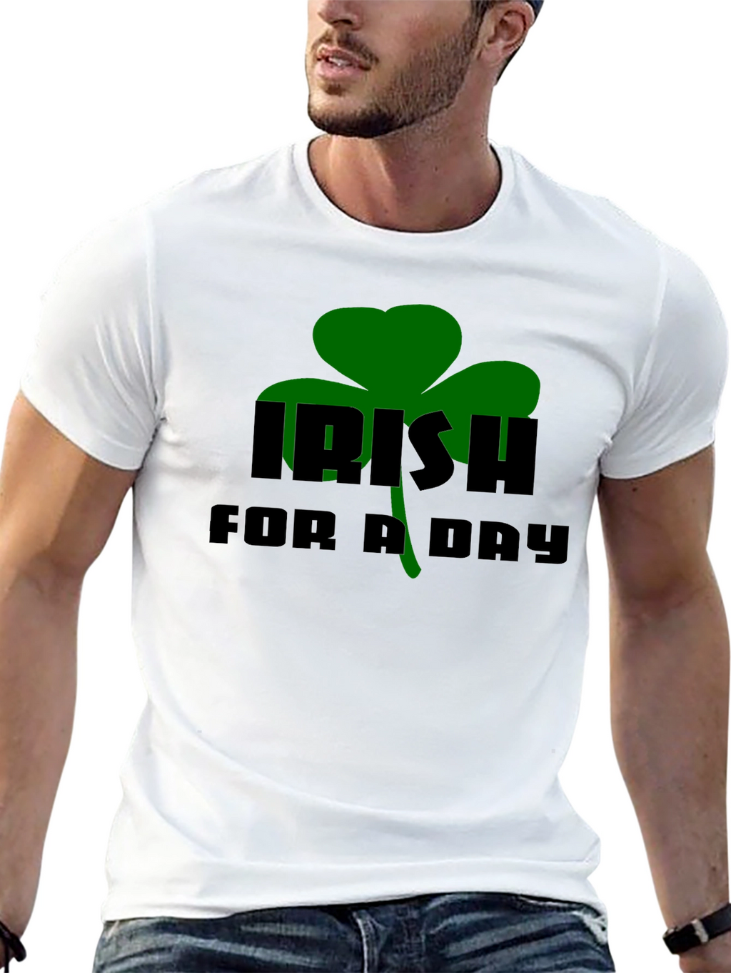 Irish For A Day Black T-Shirt