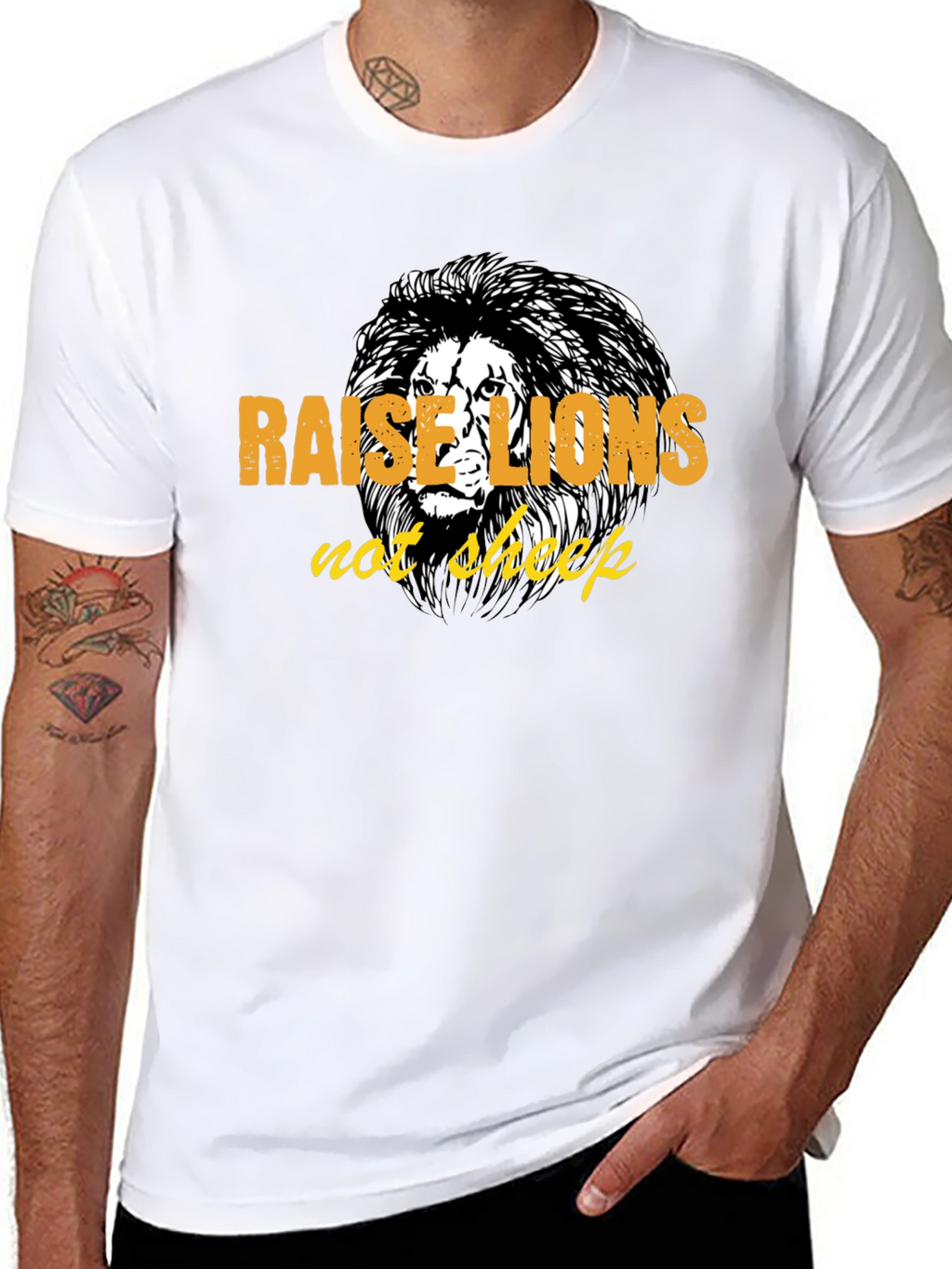 Raise Lions T-Shirt - Bold Graphic Tee