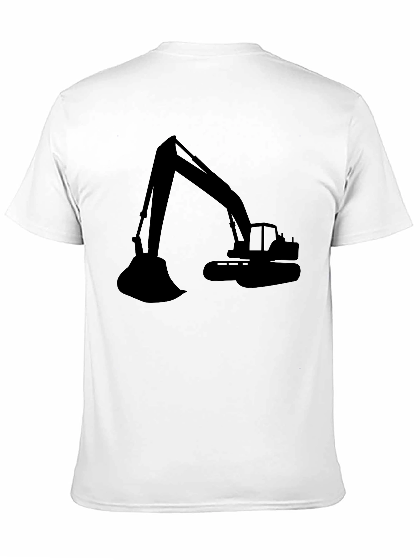 Excavator Graphic Tee - Black Cotton Comfort