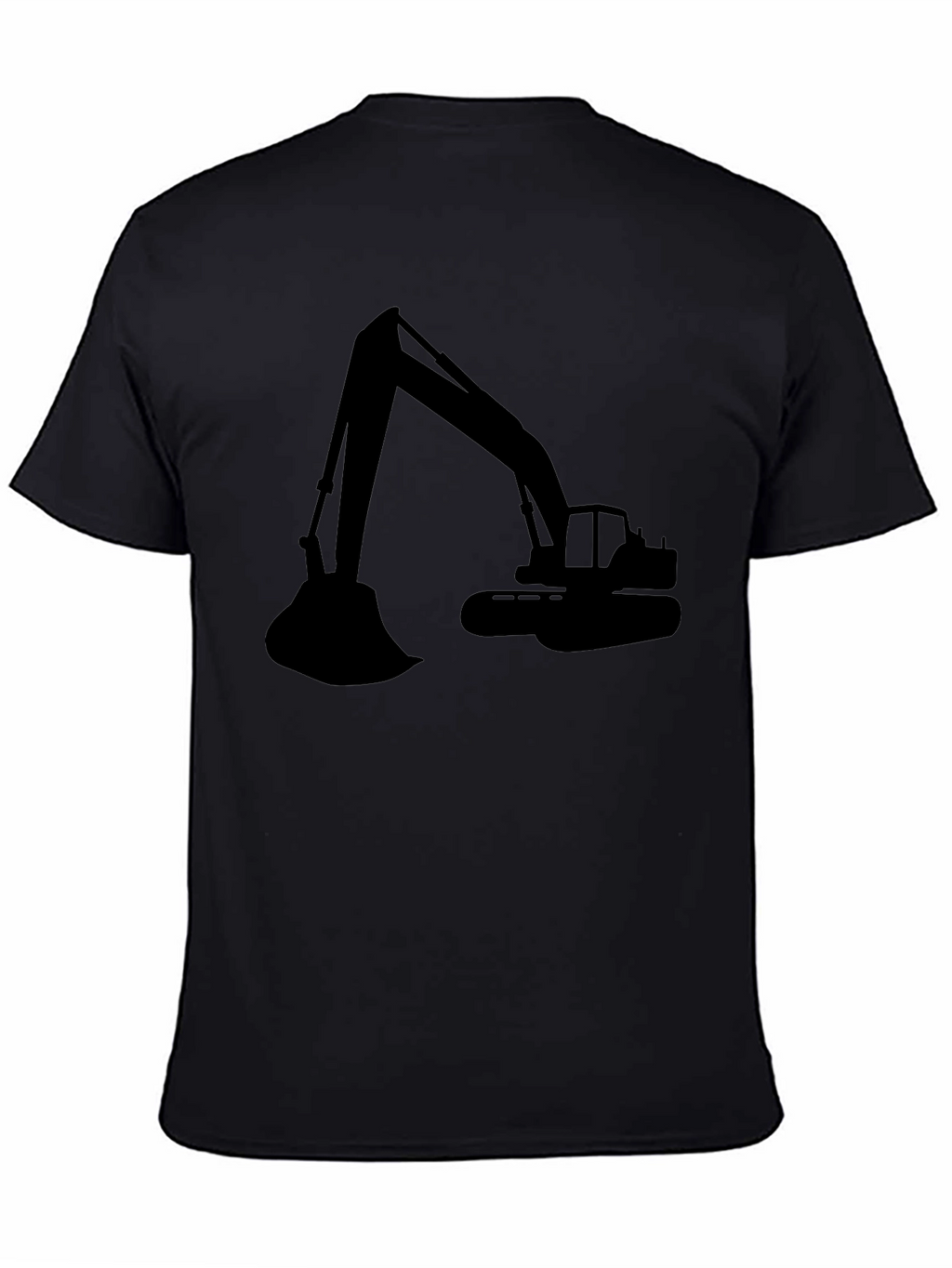 Excavator Graphic Tee - Black Cotton Comfort