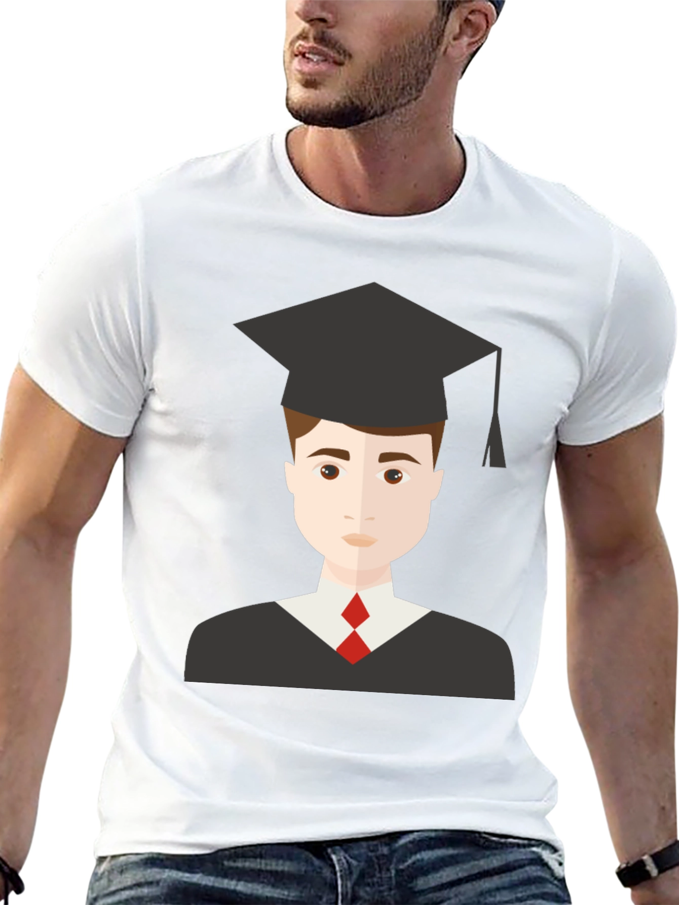 Graduation Graphic Tee - Black T-Shirt