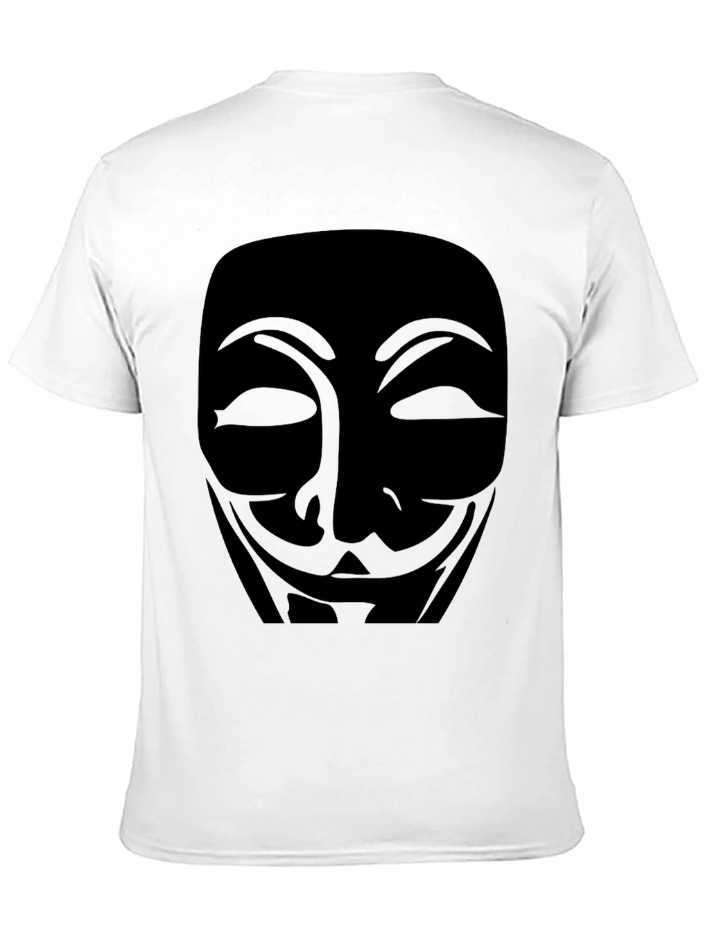 Anonymous Mask Graphic T-Shirt - Black Cotton Tee