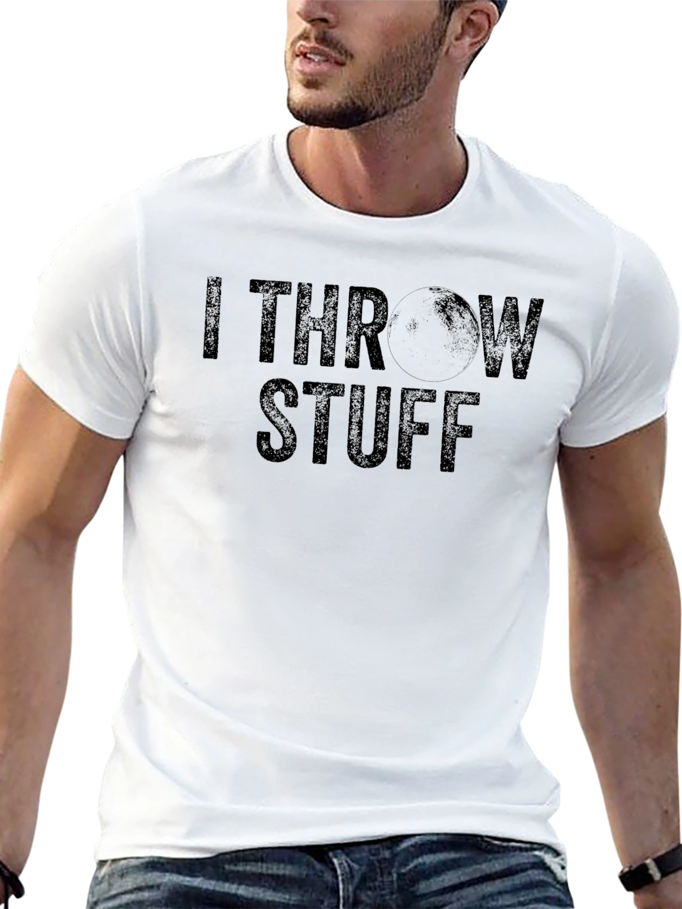 I Throw Stuff Graphic Tee - Novelty Shirt