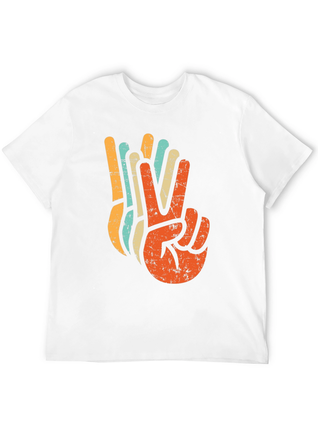 Retro Peace Sign Graphic T-Shirt