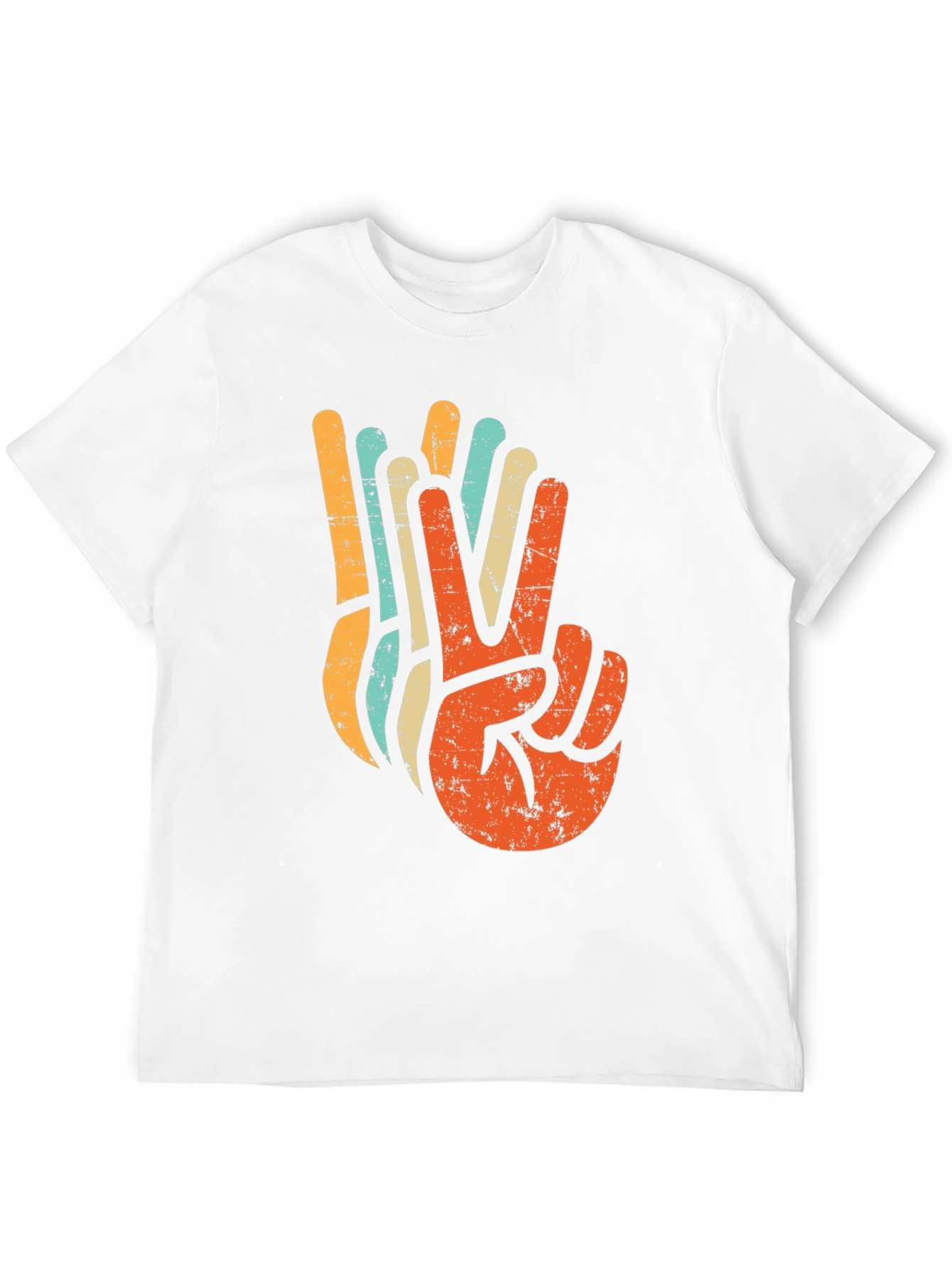 Retro Peace Sign Graphic T-Shirt