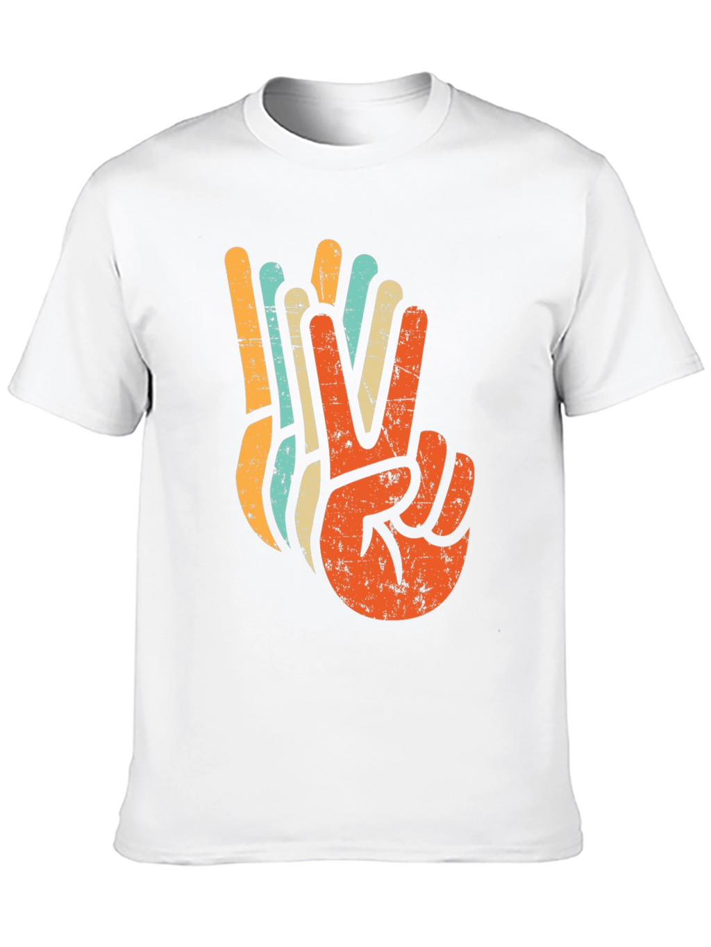 Retro Peace Sign Graphic T-Shirt