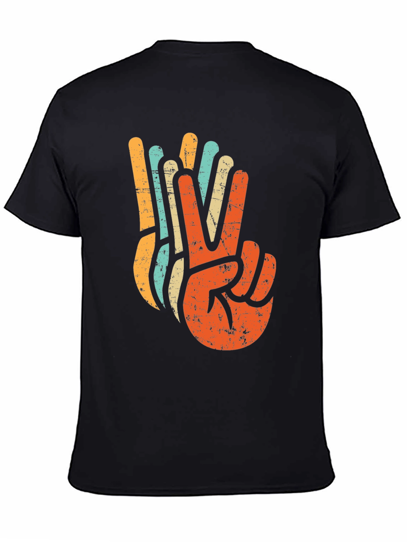 Retro Peace Sign Graphic T-Shirt