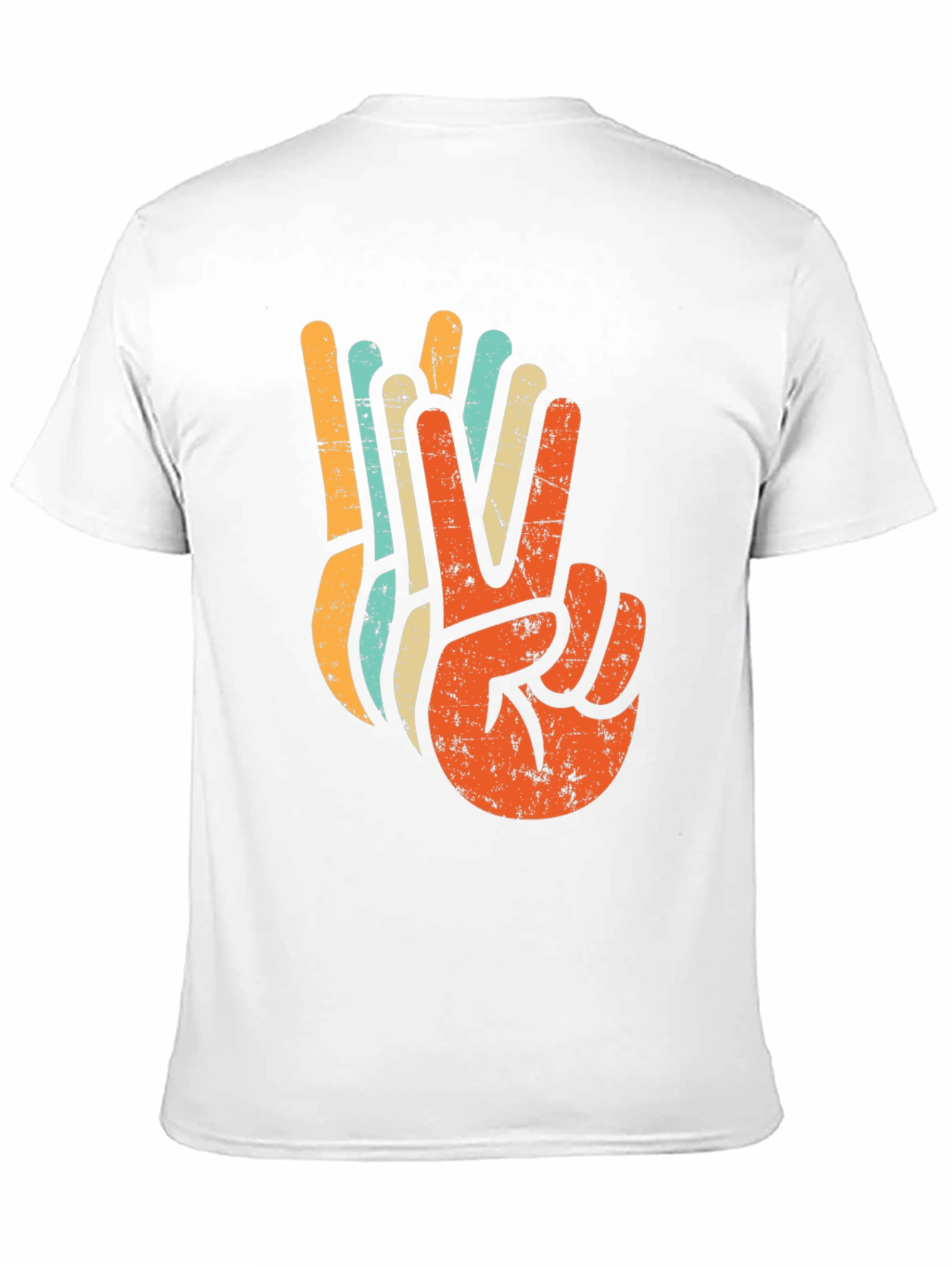 Retro Peace Sign Graphic T-Shirt