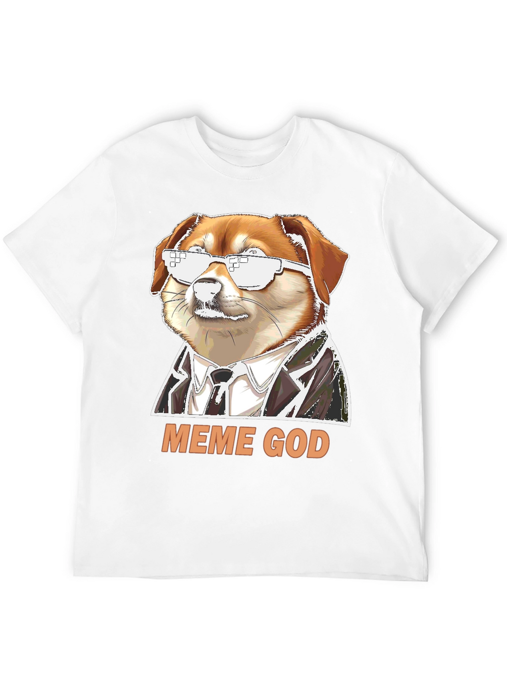 Meme God Doge T-Shirt - Funny Novelty Tee