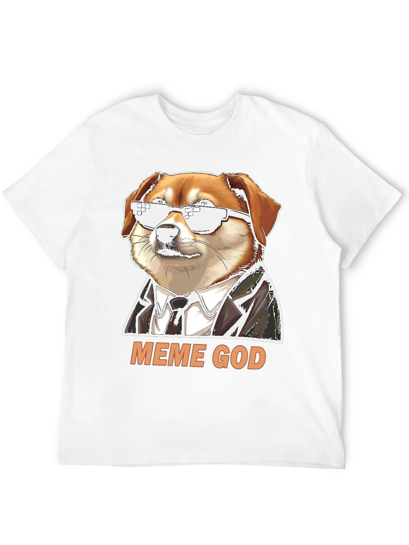 Meme God Doge T-Shirt - Funny Novelty Tee