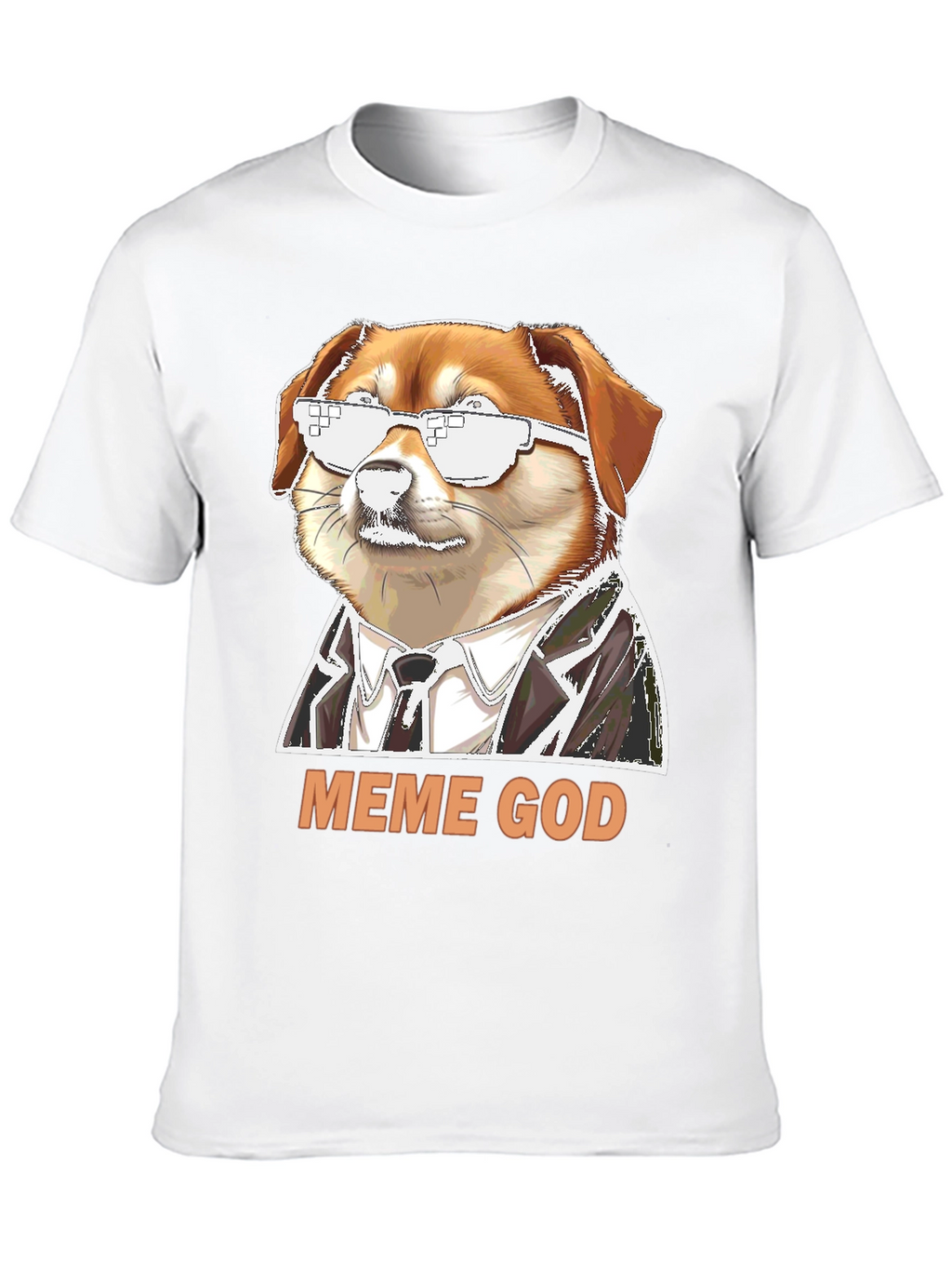 Meme God Doge T-Shirt - Funny Novelty Tee