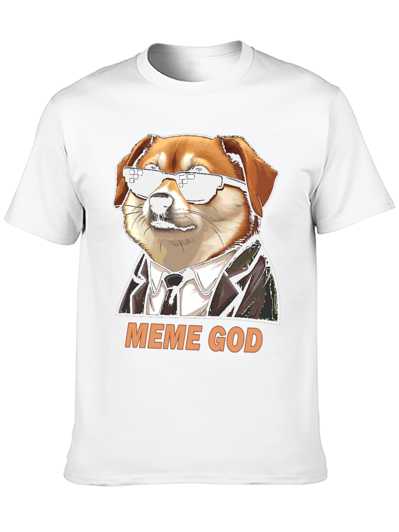 Meme God Doge T-Shirt - Funny Novelty Tee